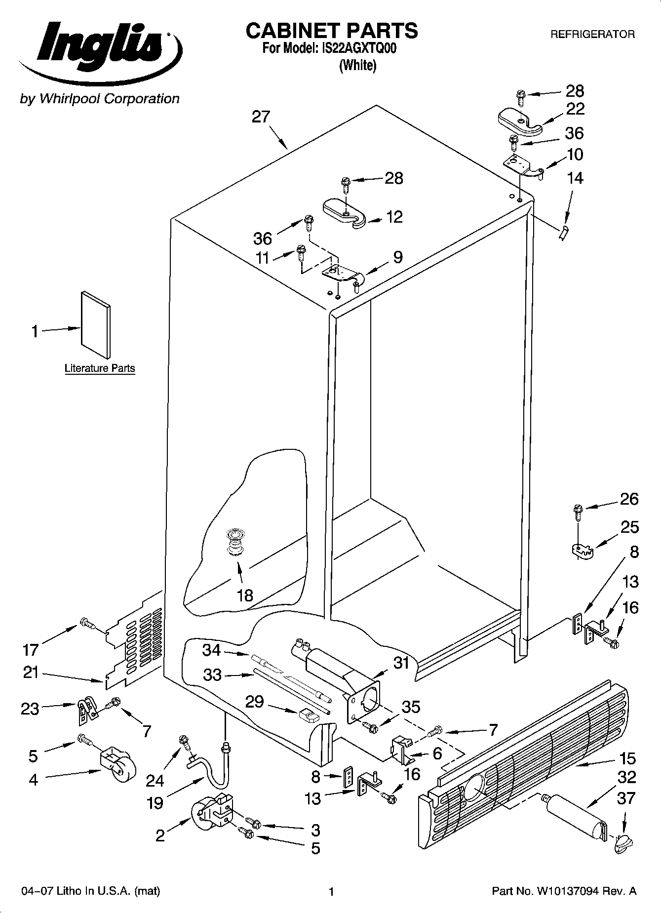 01 - CABINET PARTS