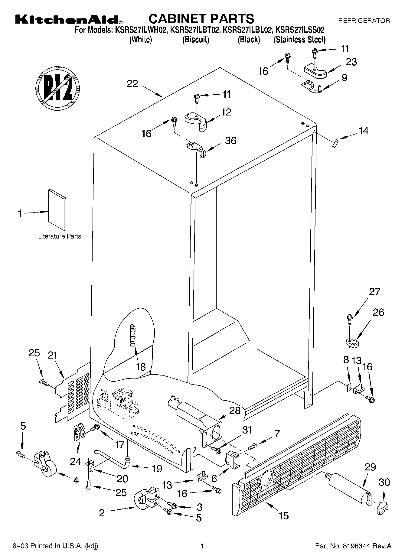 01 - CABINET PARTS