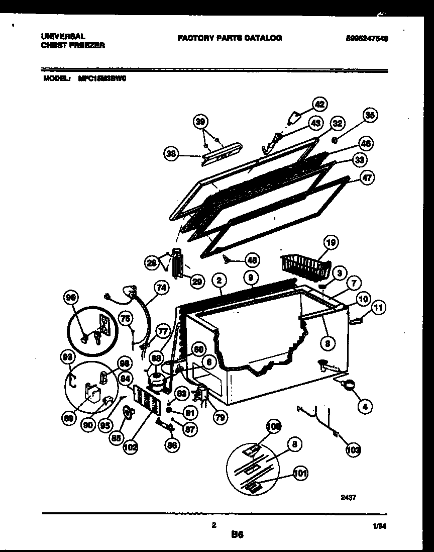 02 - CHEST FREEZER PARTS