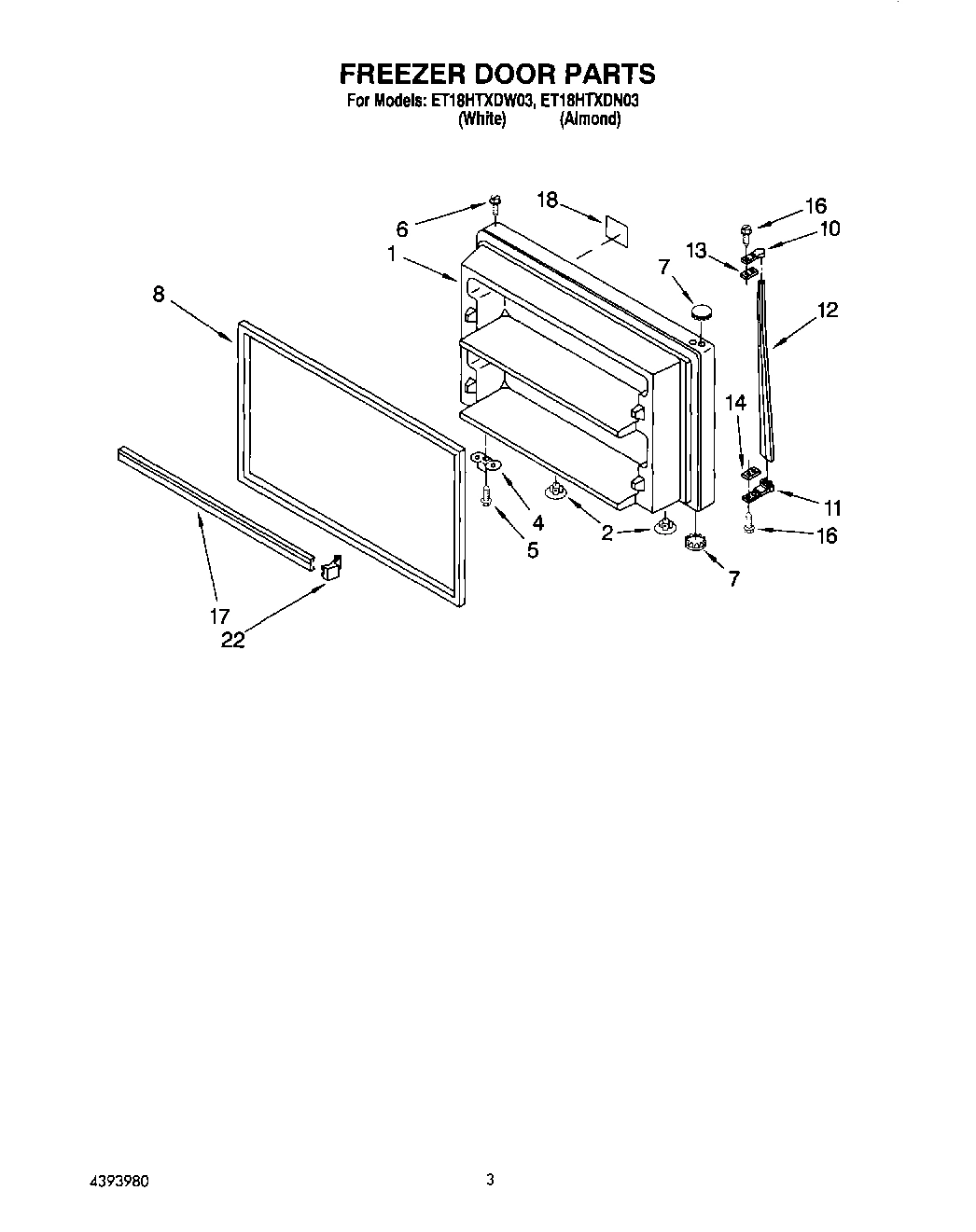 02 - FREEZER DOOR
