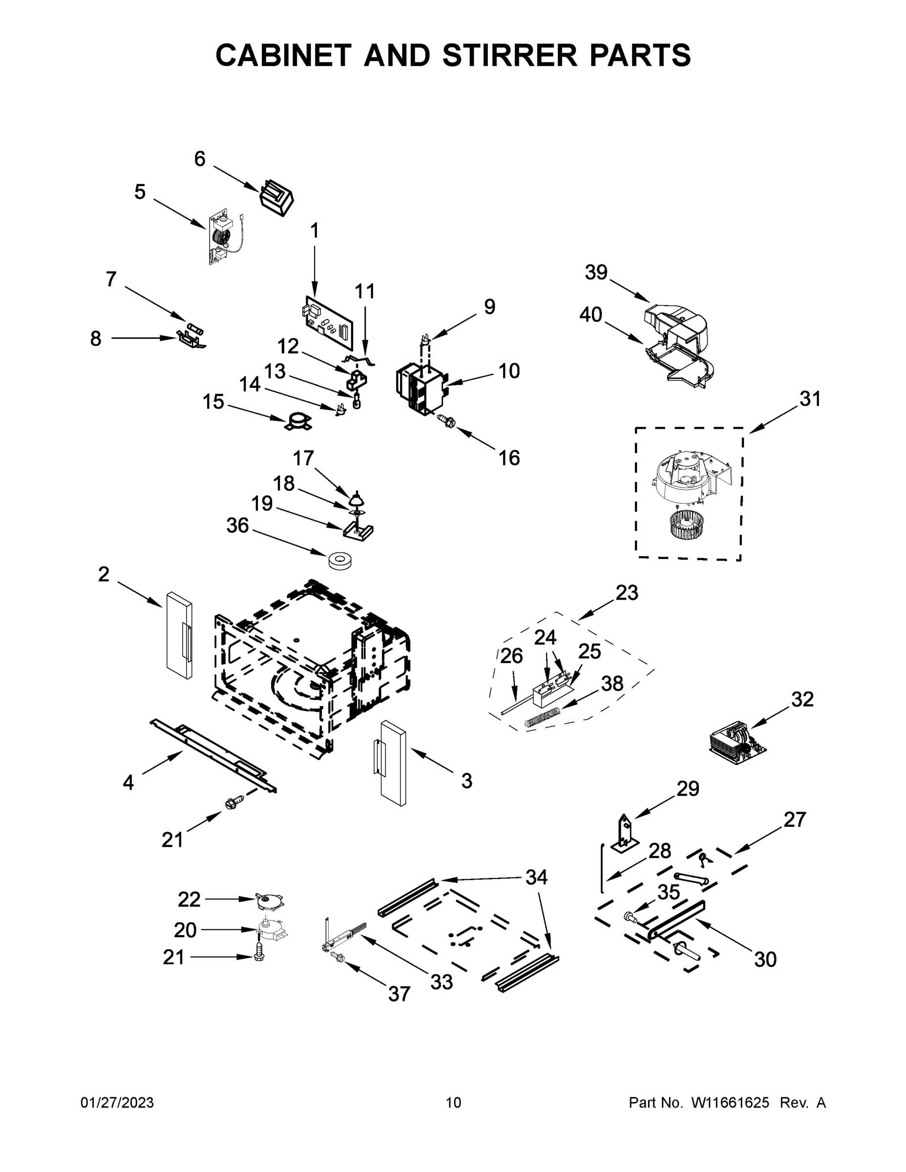 06 - CABINET AND STIRRER PARTS