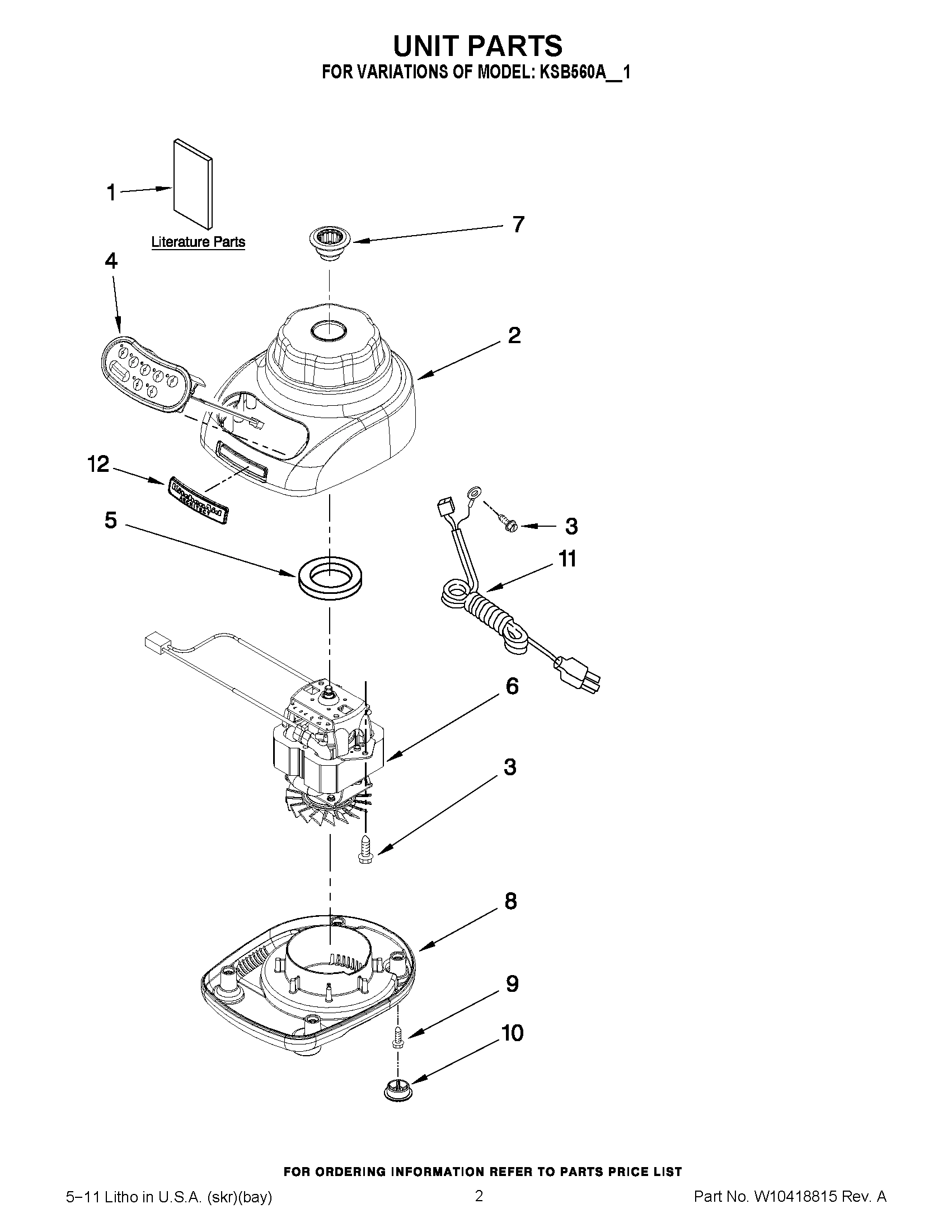 01 - UNIT PARTS