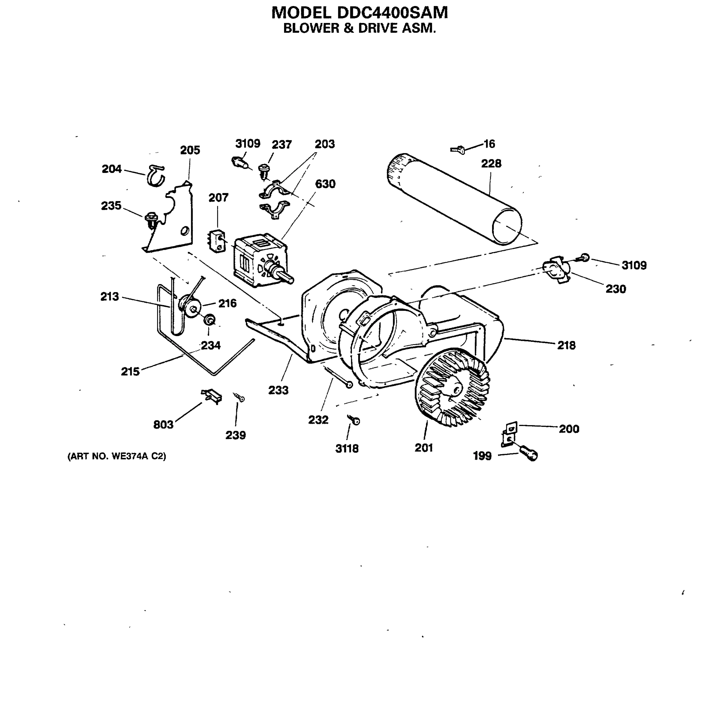 BLOWER & DRIVE ASM.