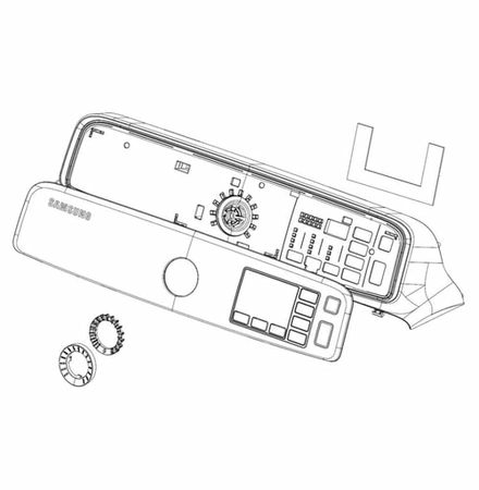 DC97-19576W Samsung Assembly Semi Panel Contr