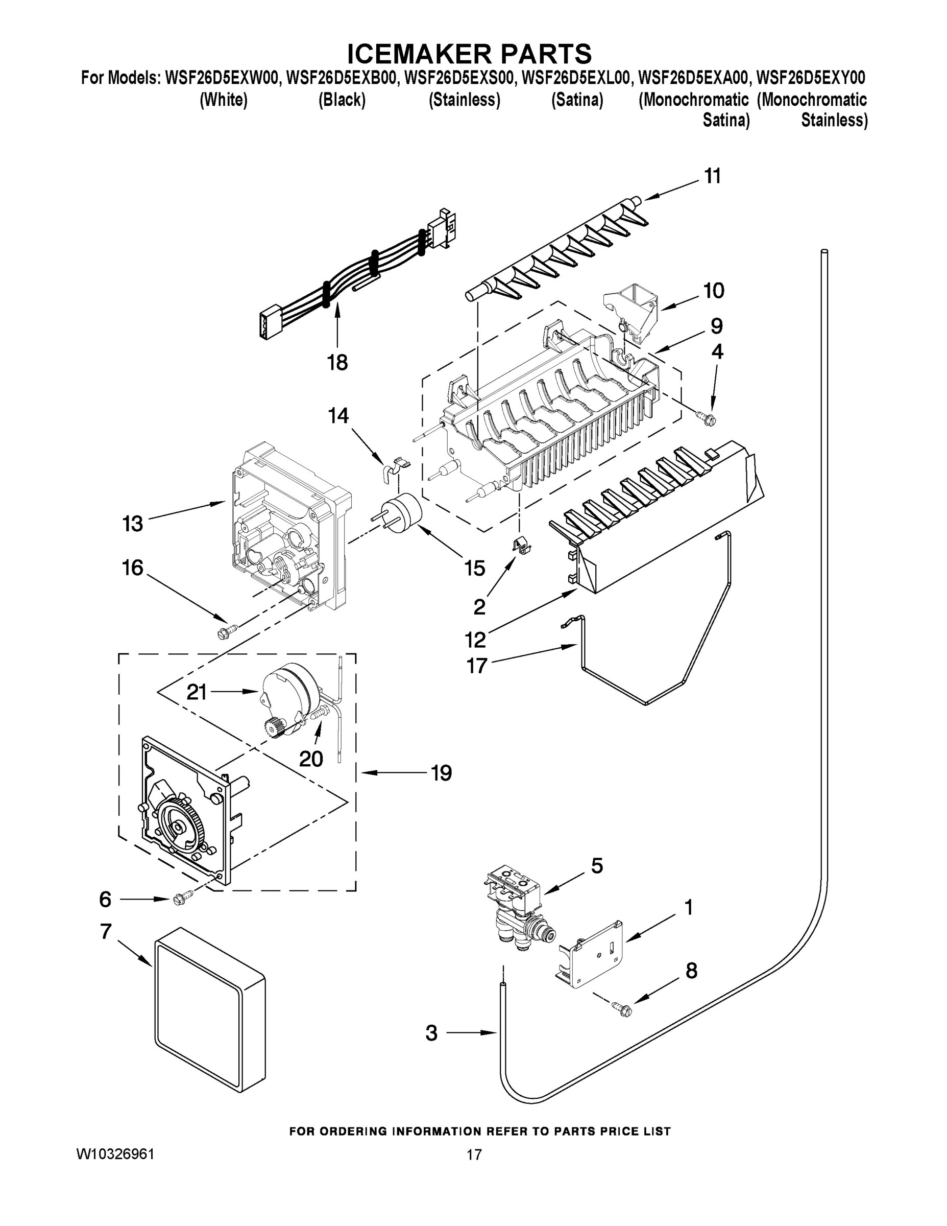 10 - ICEMAKER PARTS