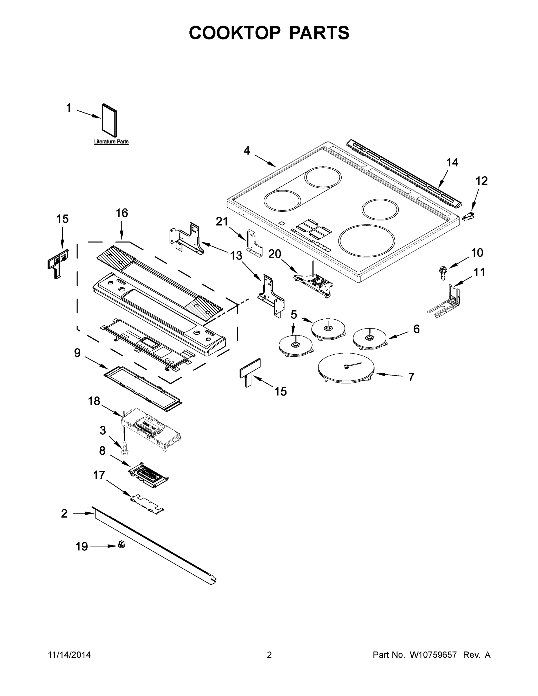02 - COOKTOP PARTS