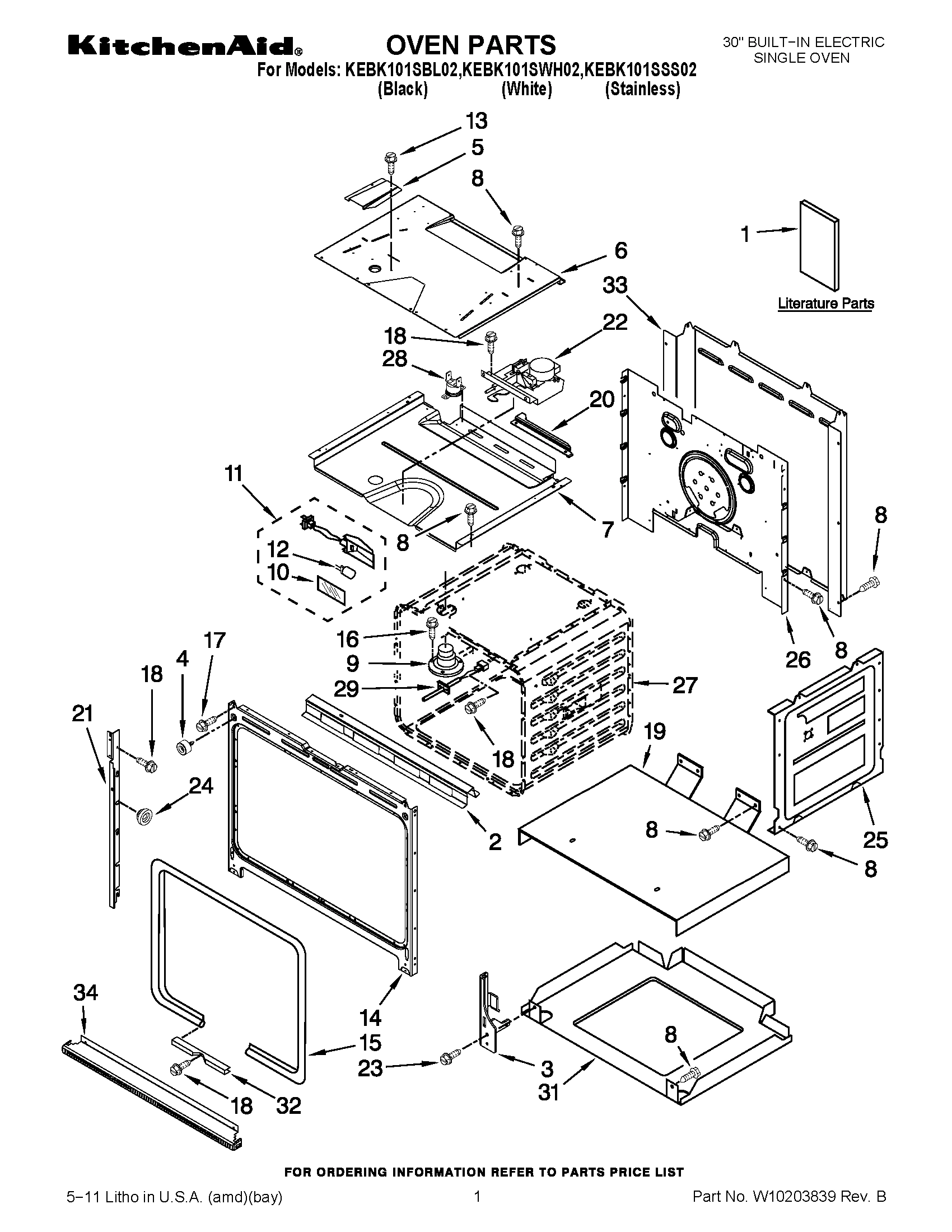 01 - OVEN PARTS