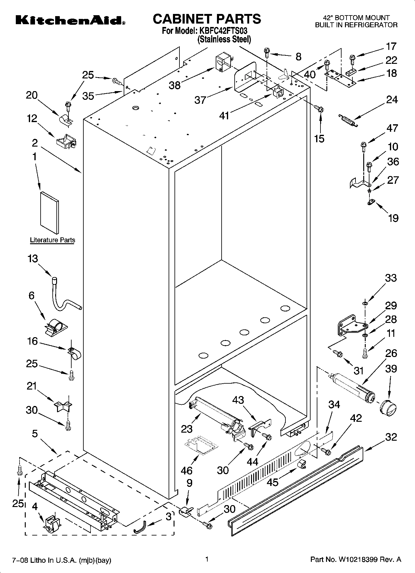 01 - CABINET PARTS