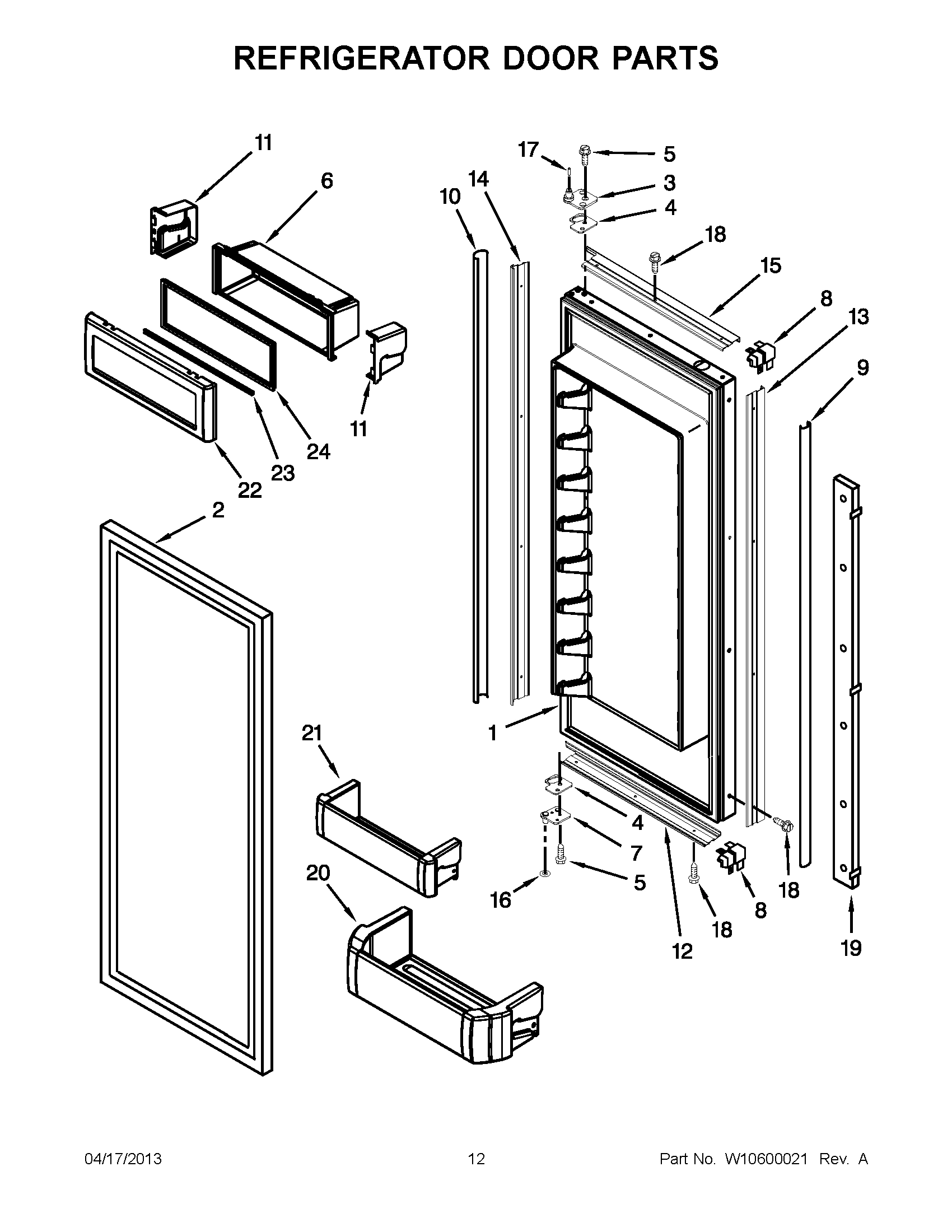 06 - REFRIGERATOR DOOR PARTS