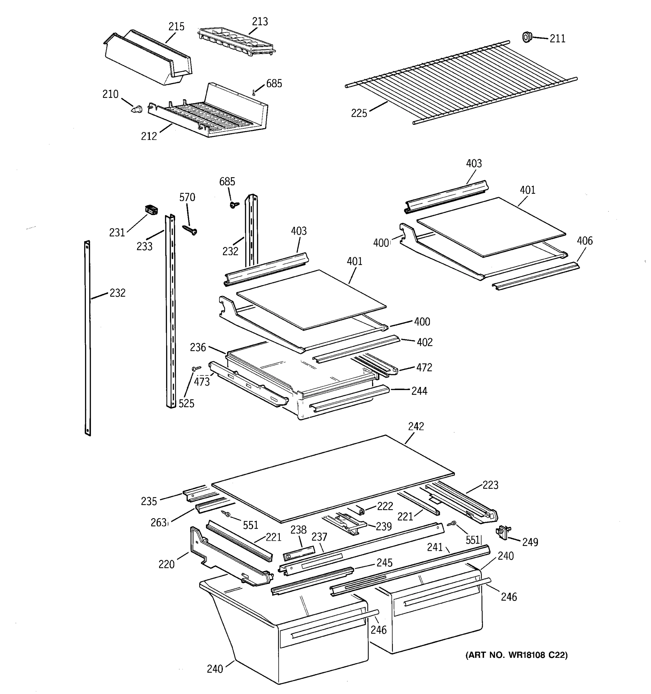SHELF PARTS