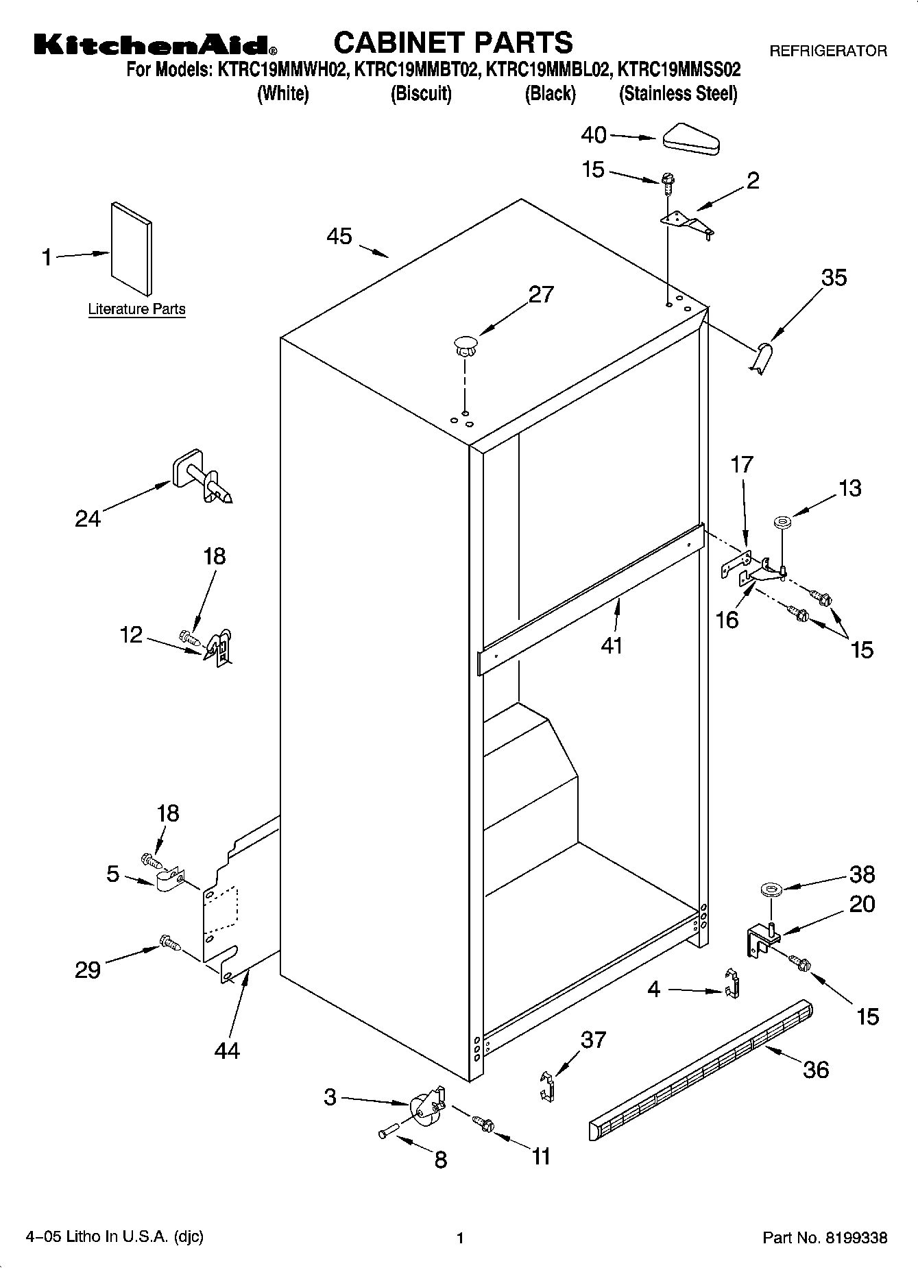 01 - CABINET PARTS