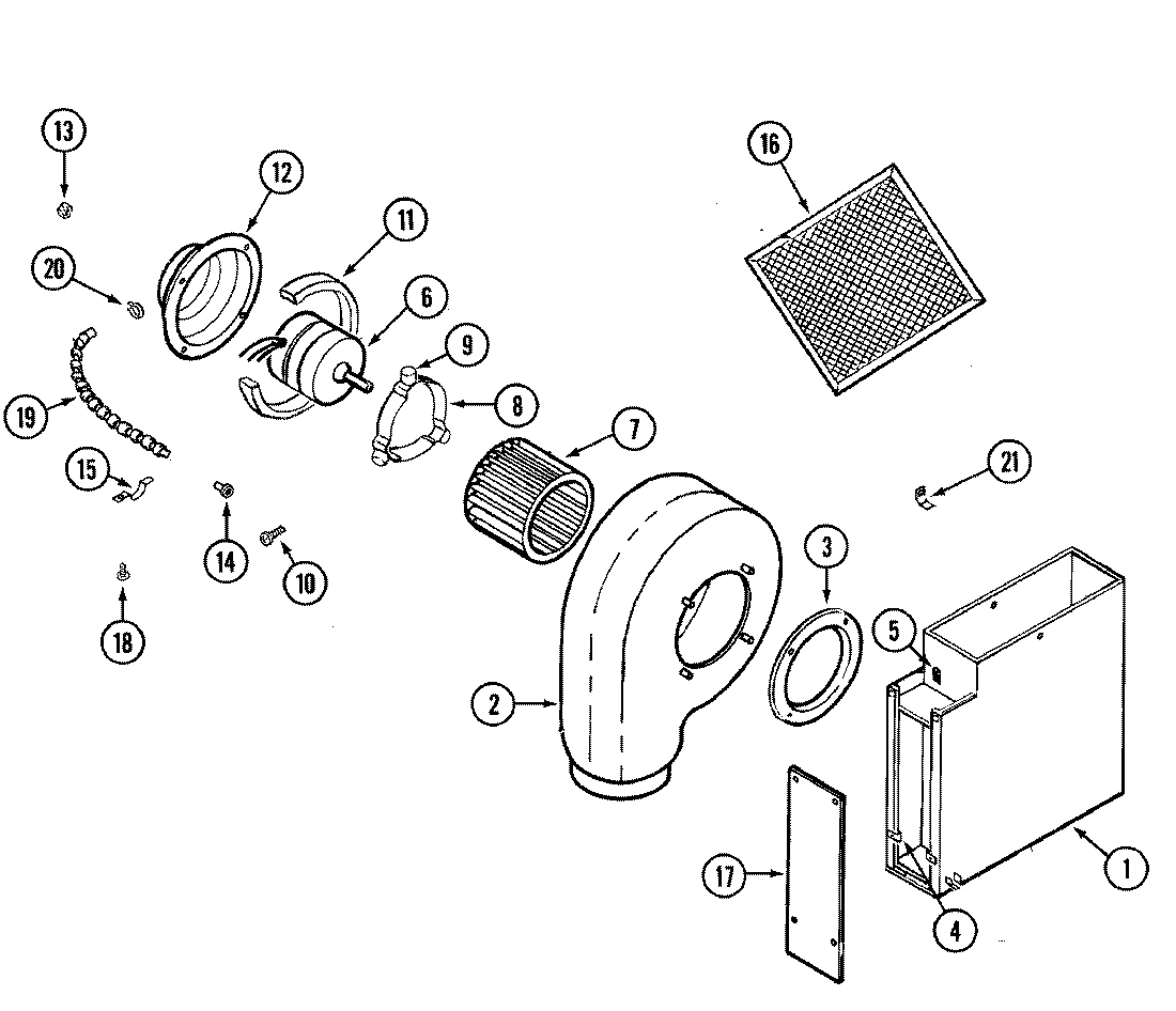 01 - BLOWER ASSEMBLY-PLENUM