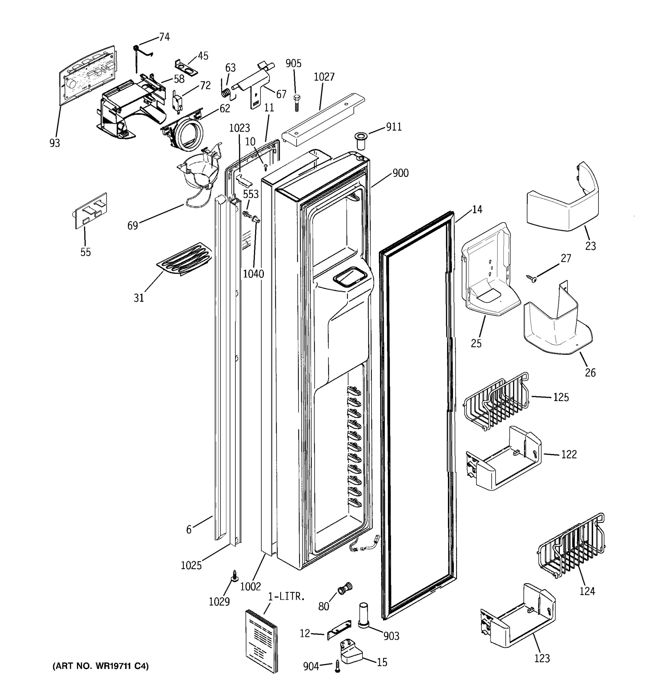 FREEZER DOOR
