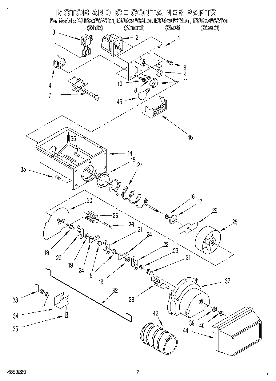 05 - MOTOR AND ICE CONTAINER