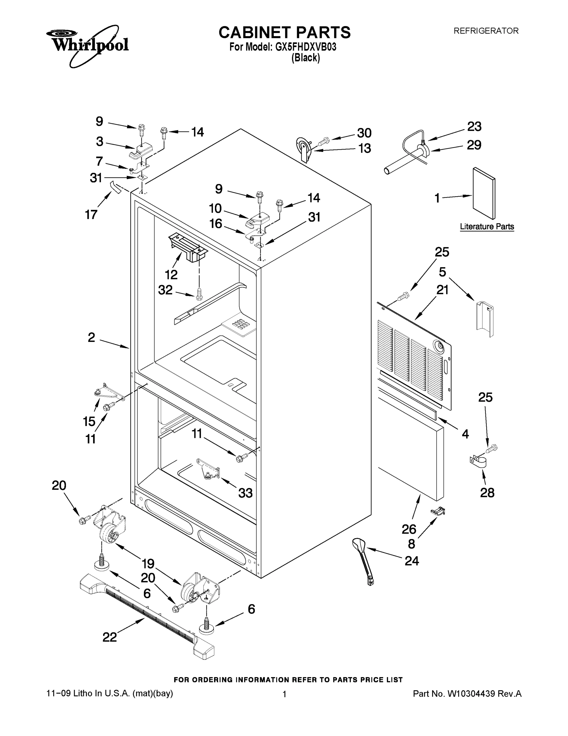 01 - CABINET PARTS