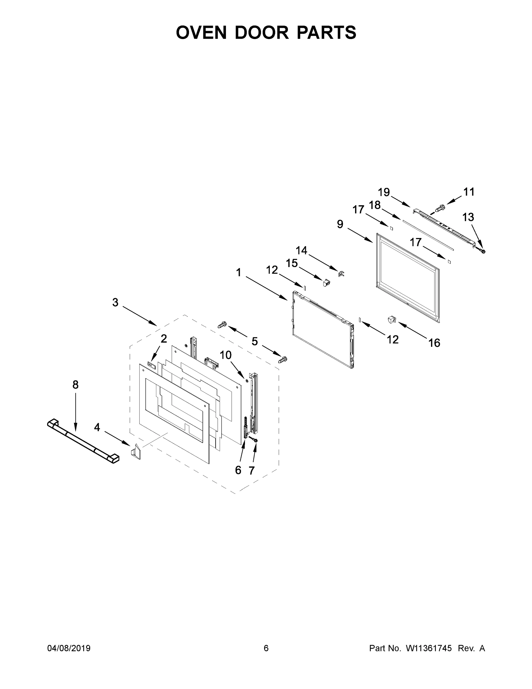 04 - OVEN DOOR PARTS