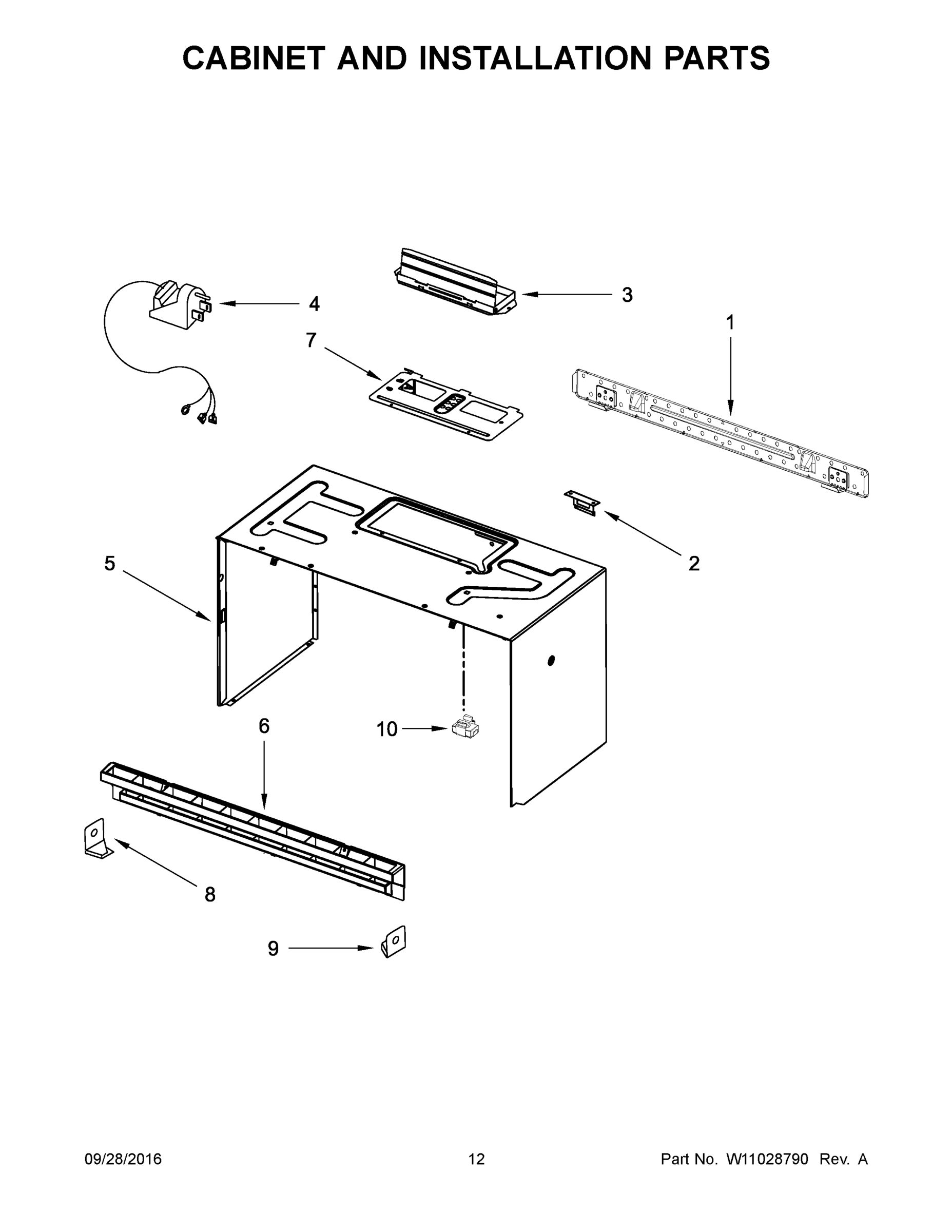 07 - CABINET AND INSTALLATION PARTS
