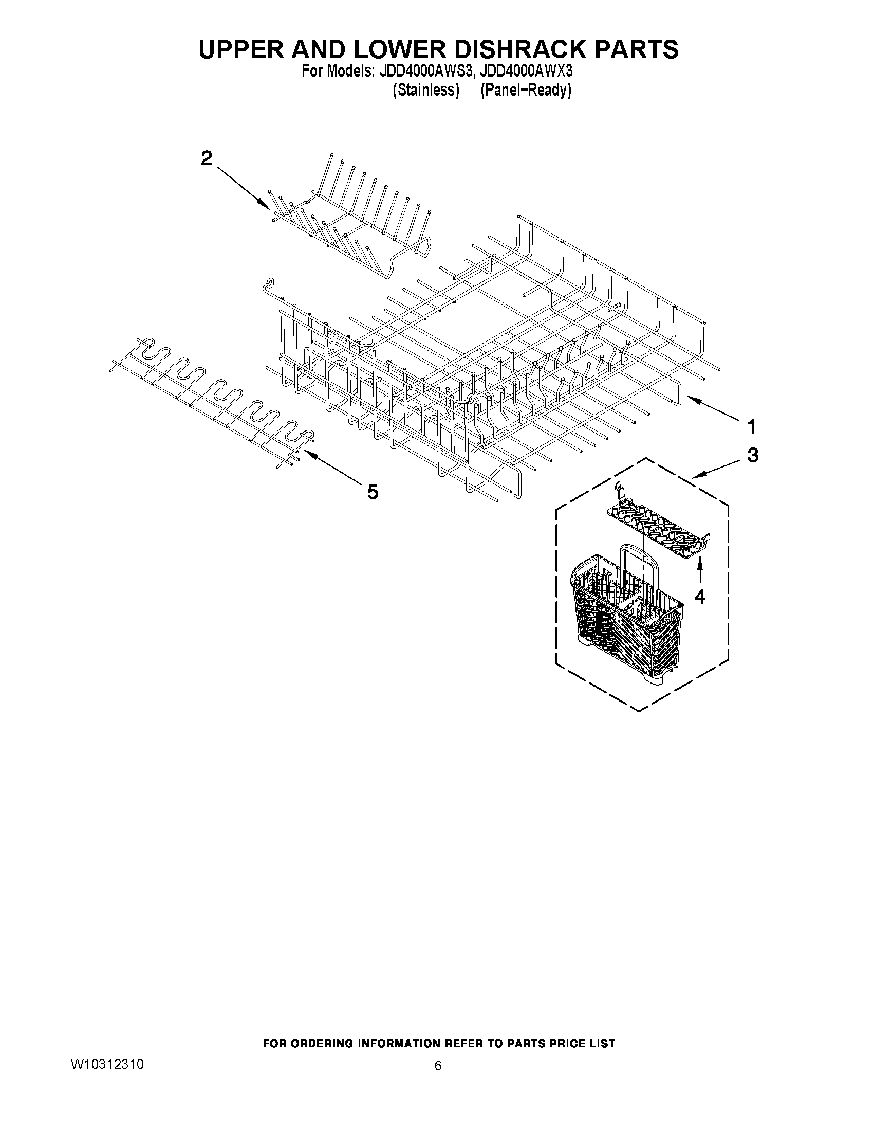 04 - UPPER AND LOWER DISHRACK PARTS