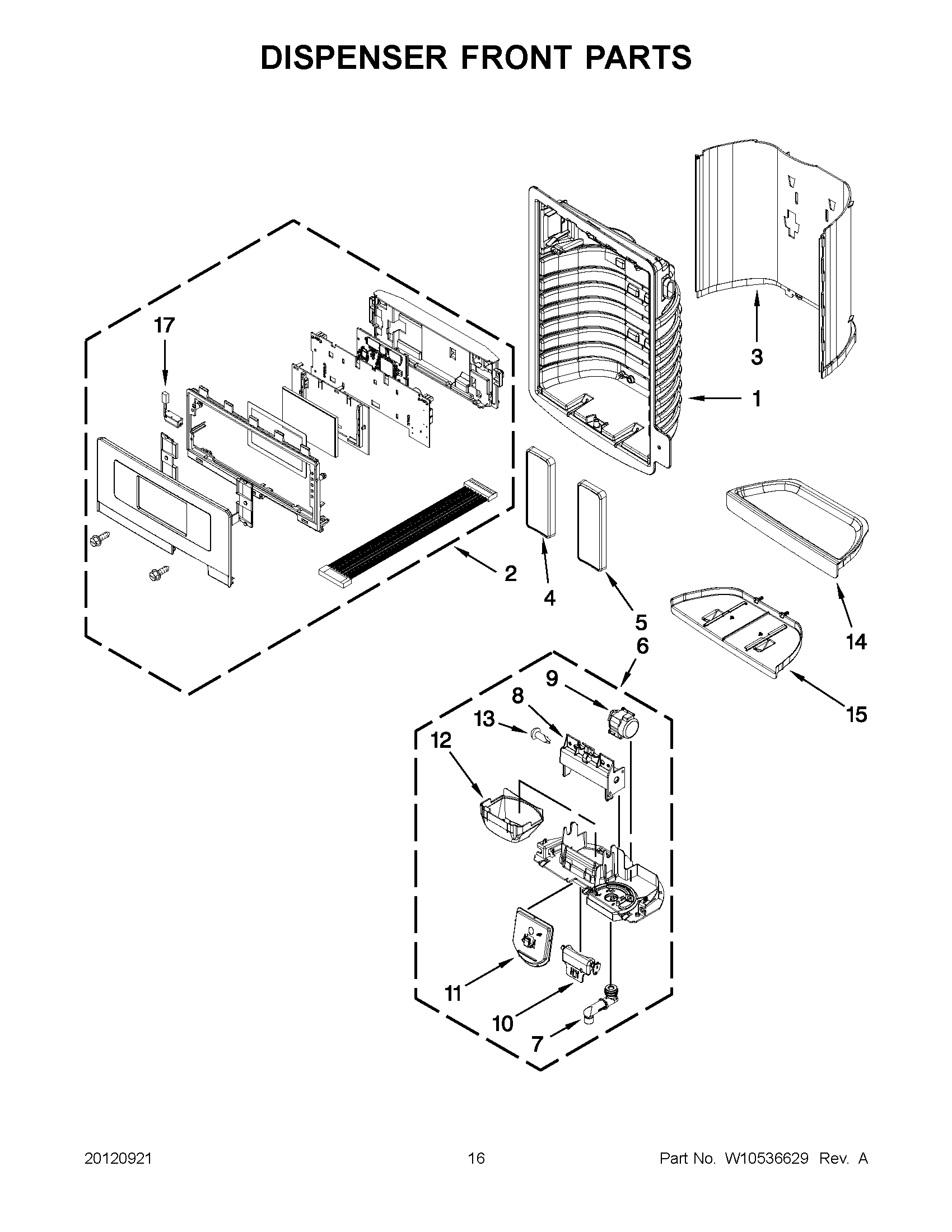 08 - DISPENSER FRONT PARTS