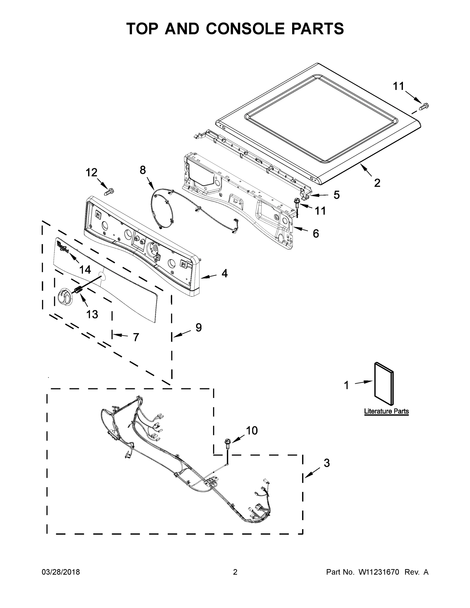 02 - TOP AND CONSOLE PARTS