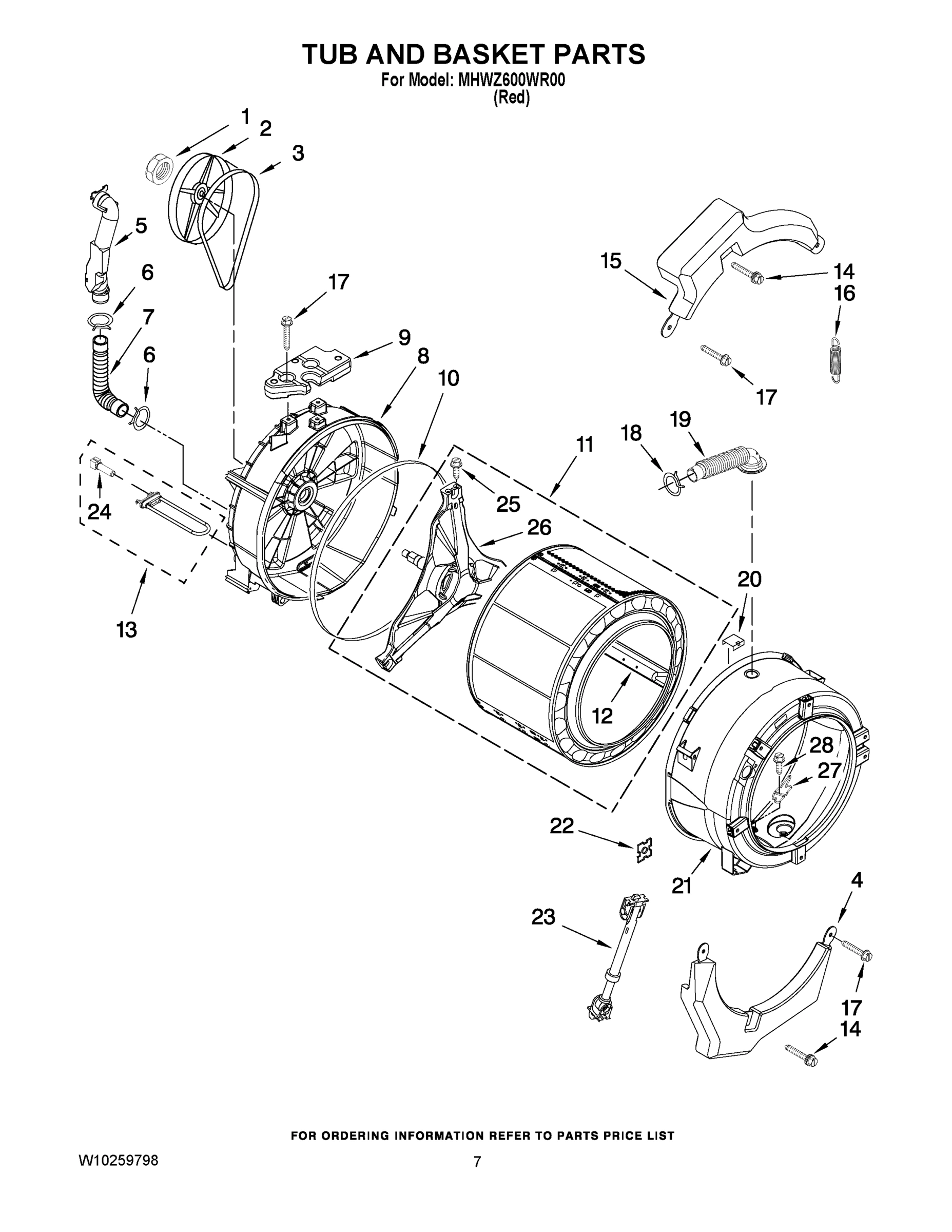 06 - TUB AND BASKET PARTS