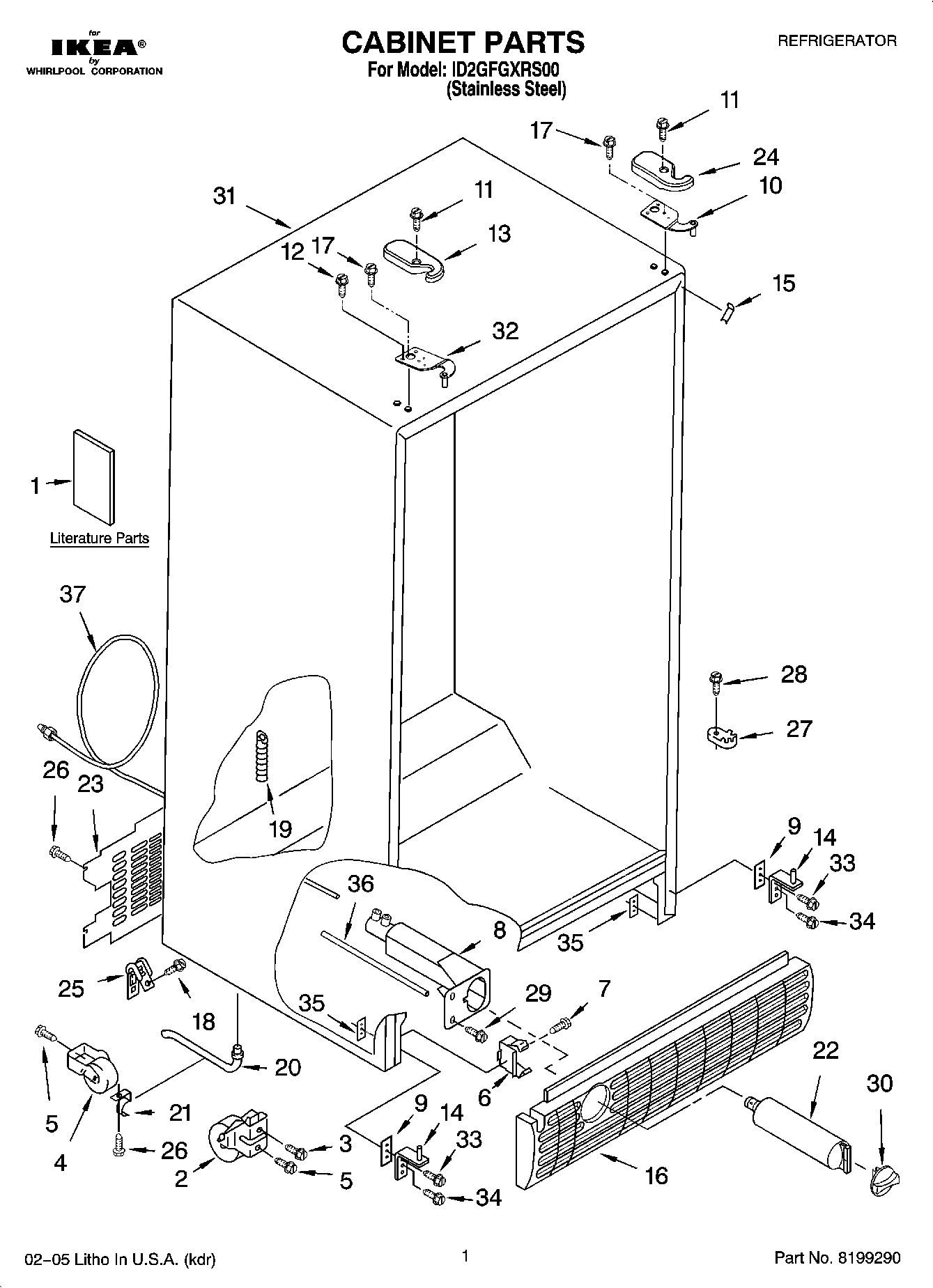 01 - CABINET PARTS