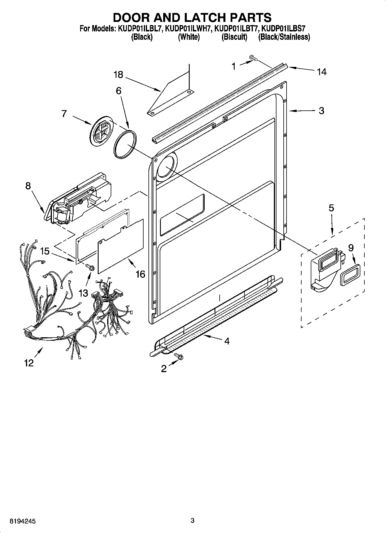 03 - DOOR AND LATCH PARTS
