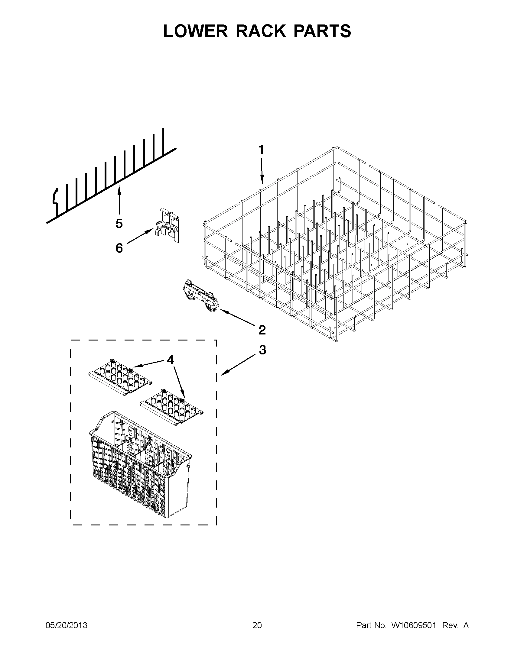 10 - LOWER RACK PARTS