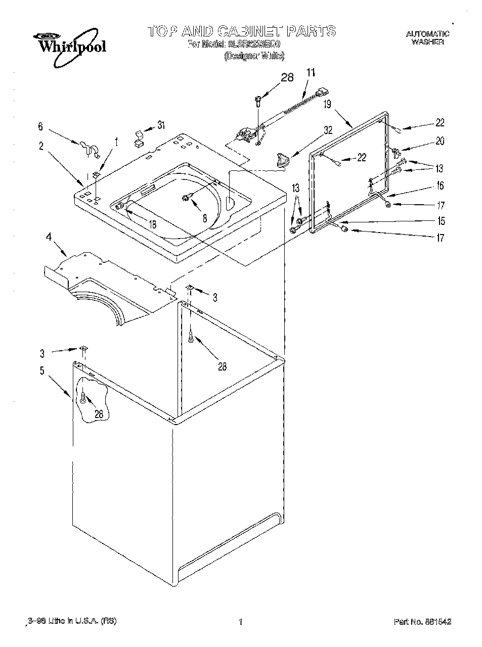 01 - TOP AND CABINET