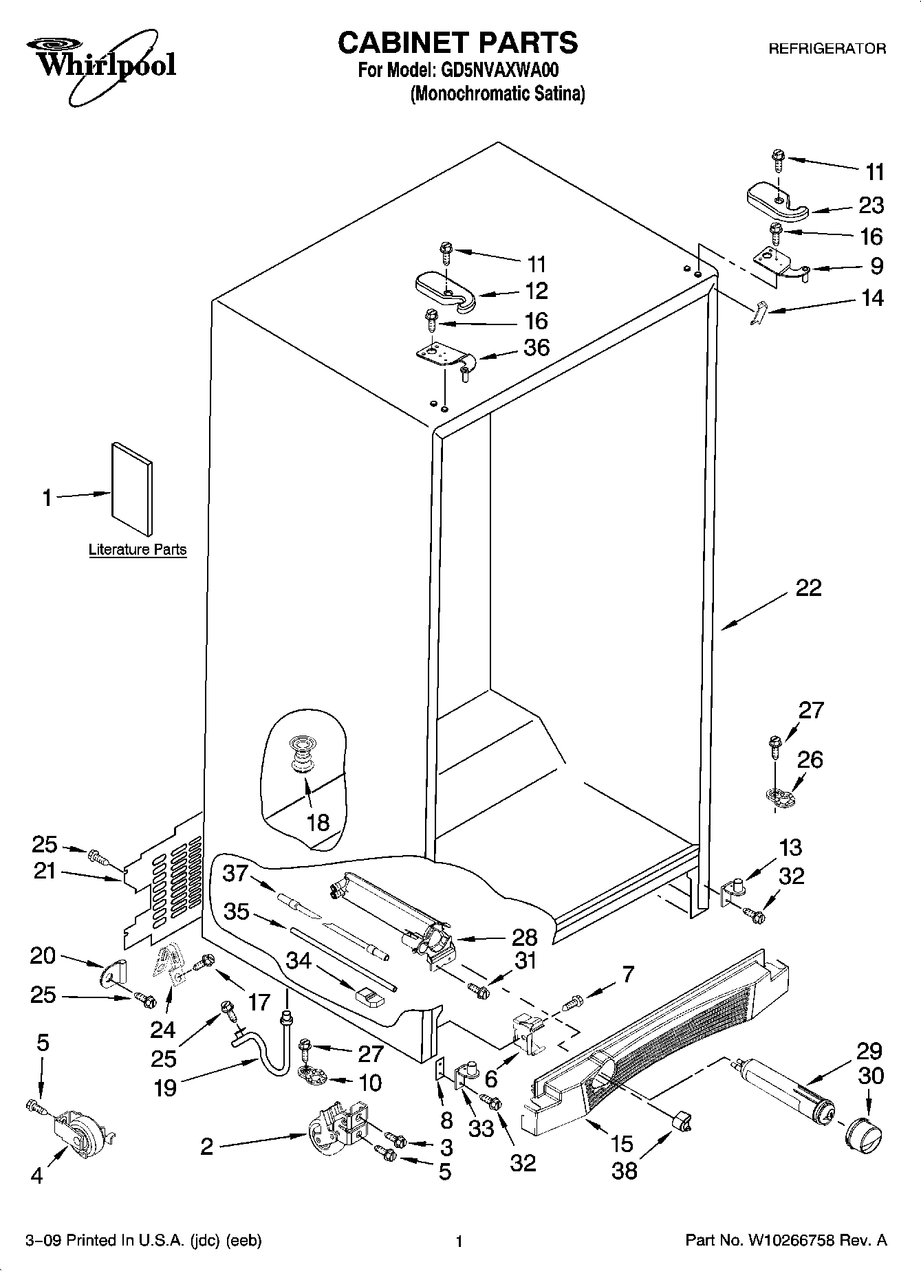 01 - CABINET PARTS