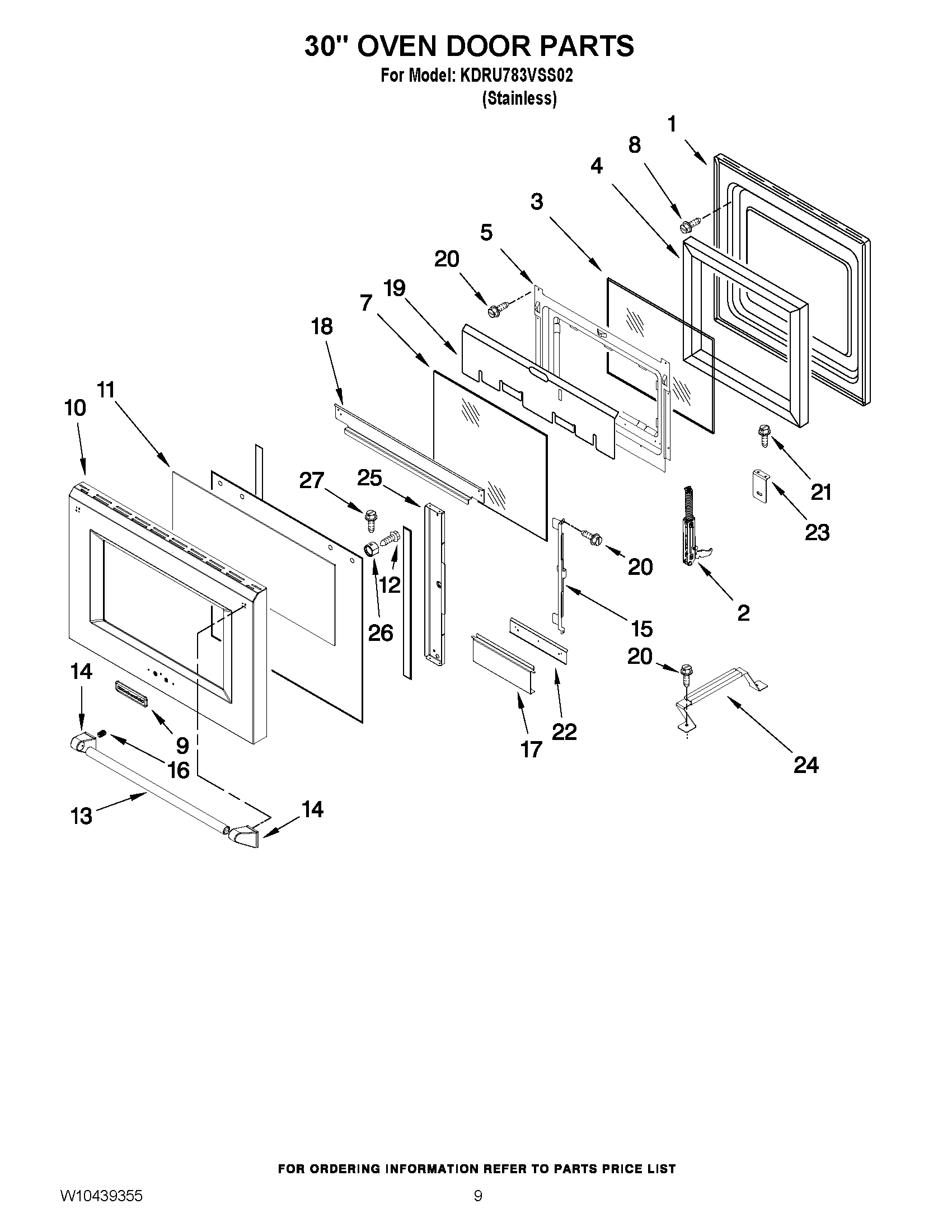 07 - 30`` OVEN DOOR PARTS