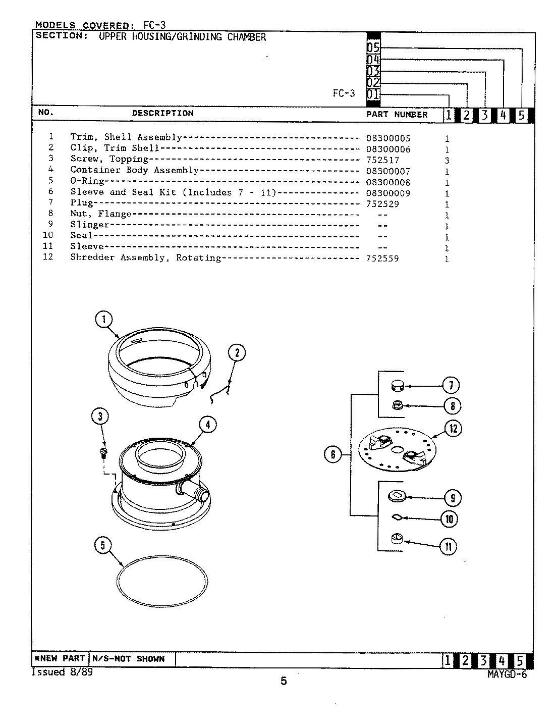 07 - UPPER HOUSING/GRINDING CHAMBER (FC3)