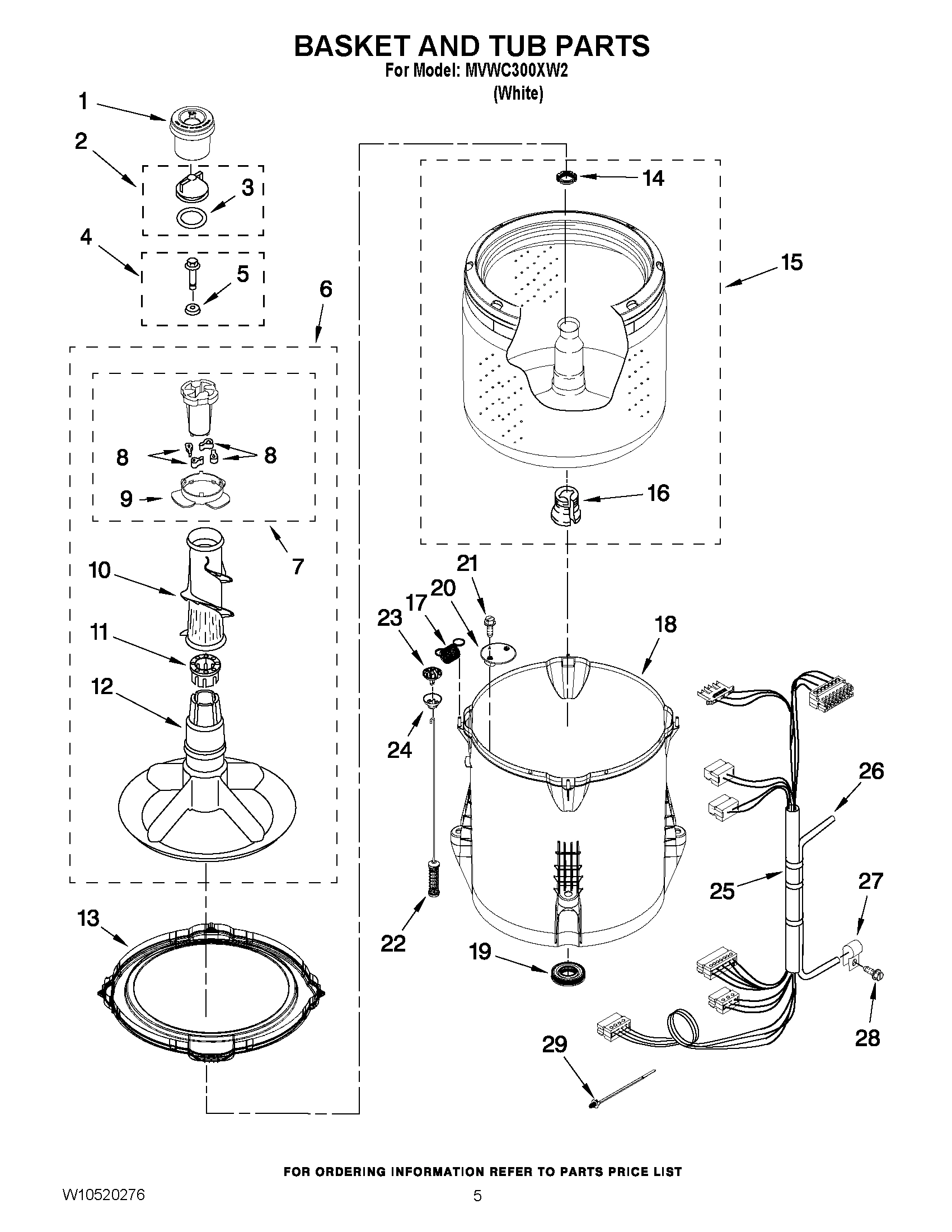 03 - BASKET AND TUB PARTS