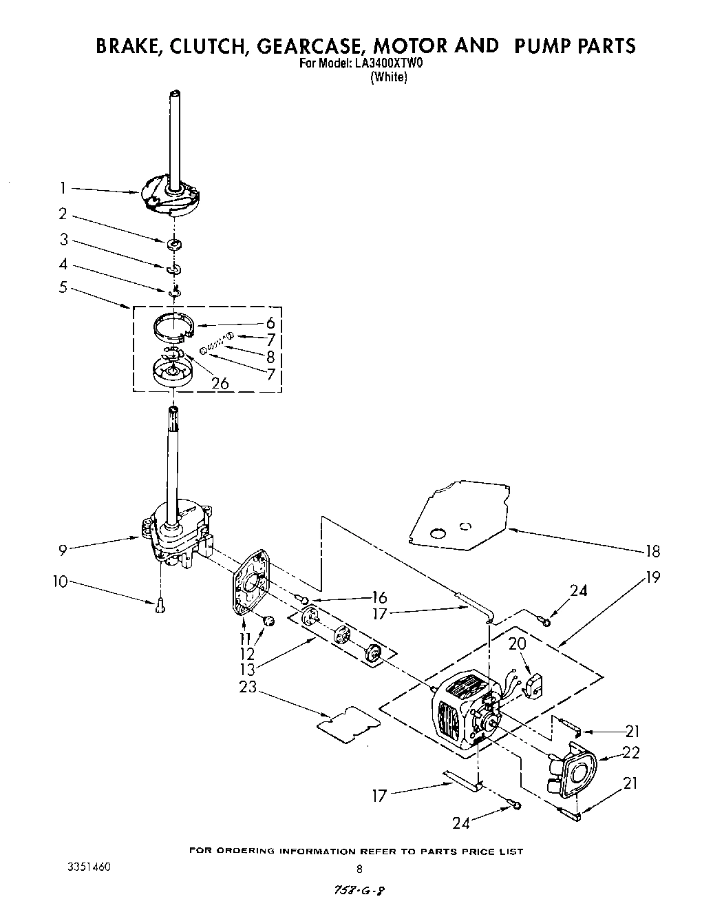 06 - BRAKE, CLUTCH, GEARCASE, MOTOR AND PUMP