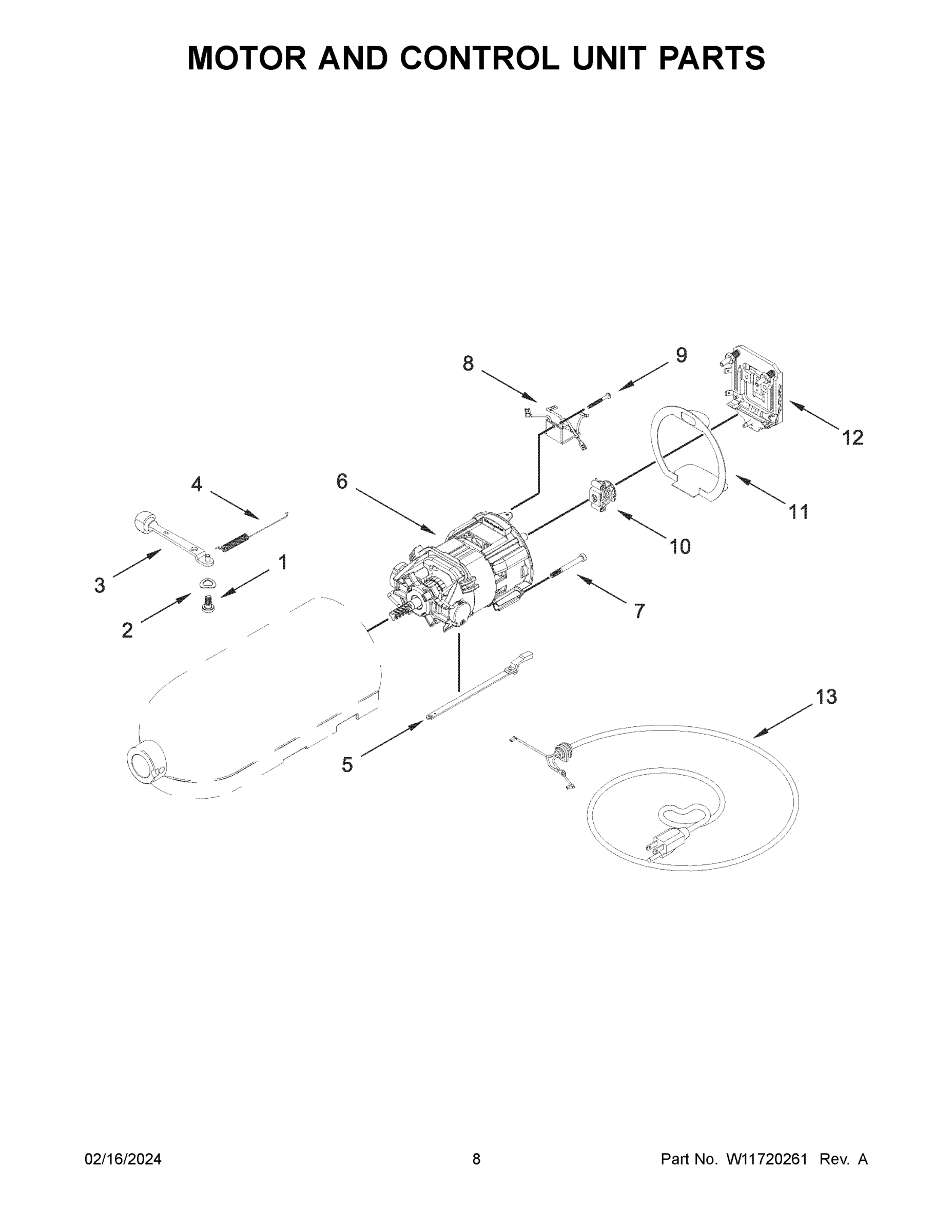 05 - MOTOR AND CONTROL UNIT PARTS