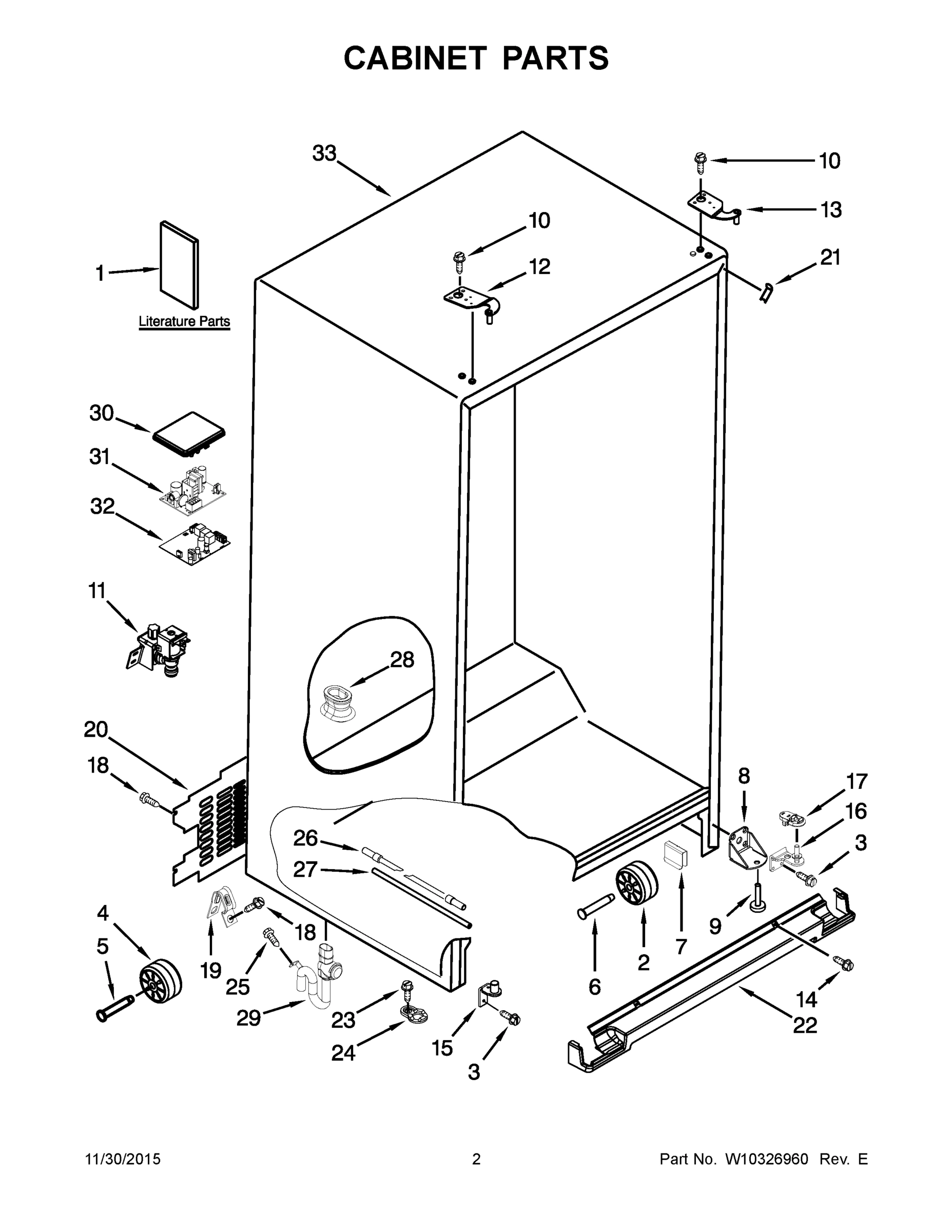 02 - CABINET PARTS