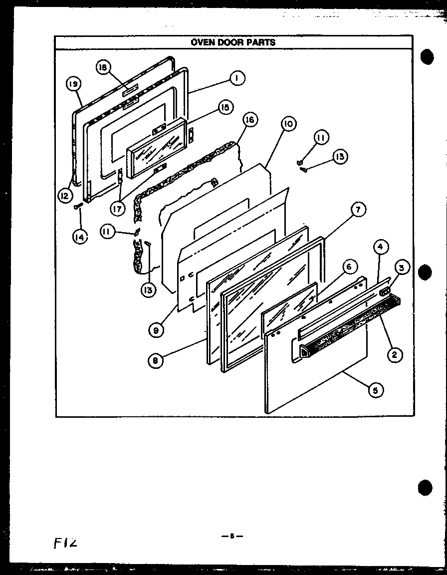 07 - OVEN DOOR PARTS
