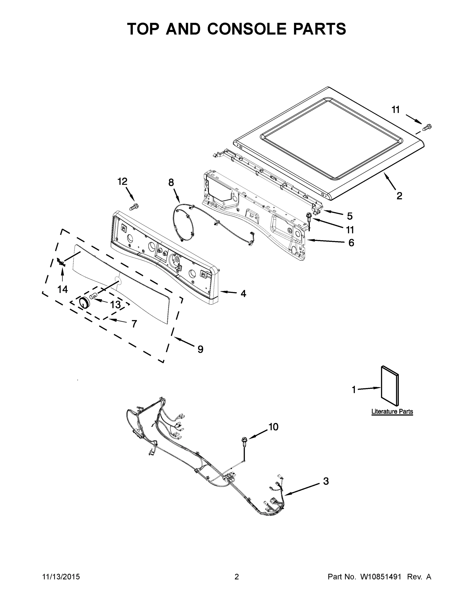 02 - TOP AND CONSOLE PARTS