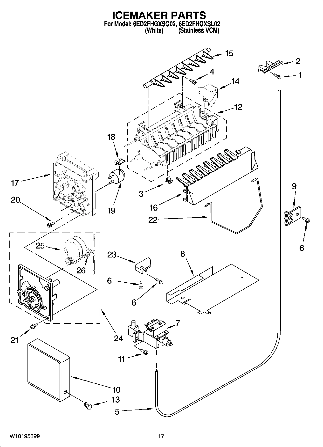 11 - ICEMAKER PARTS