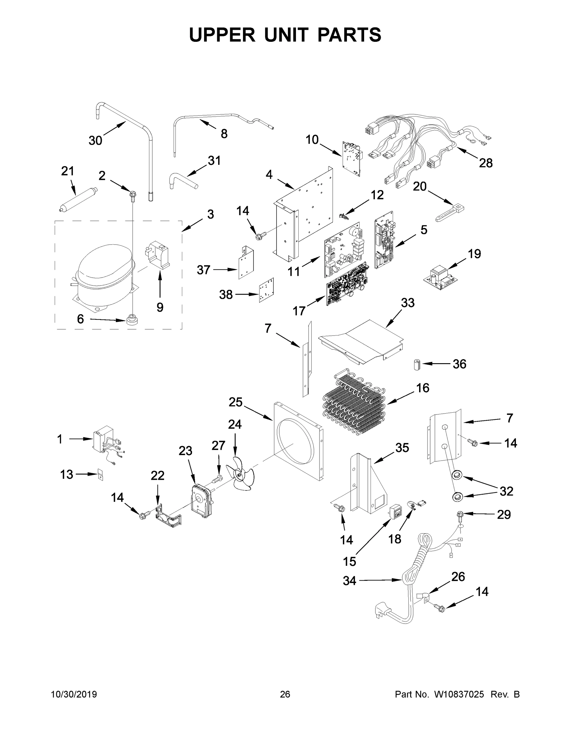 14 - UPPER UNIT PARTS