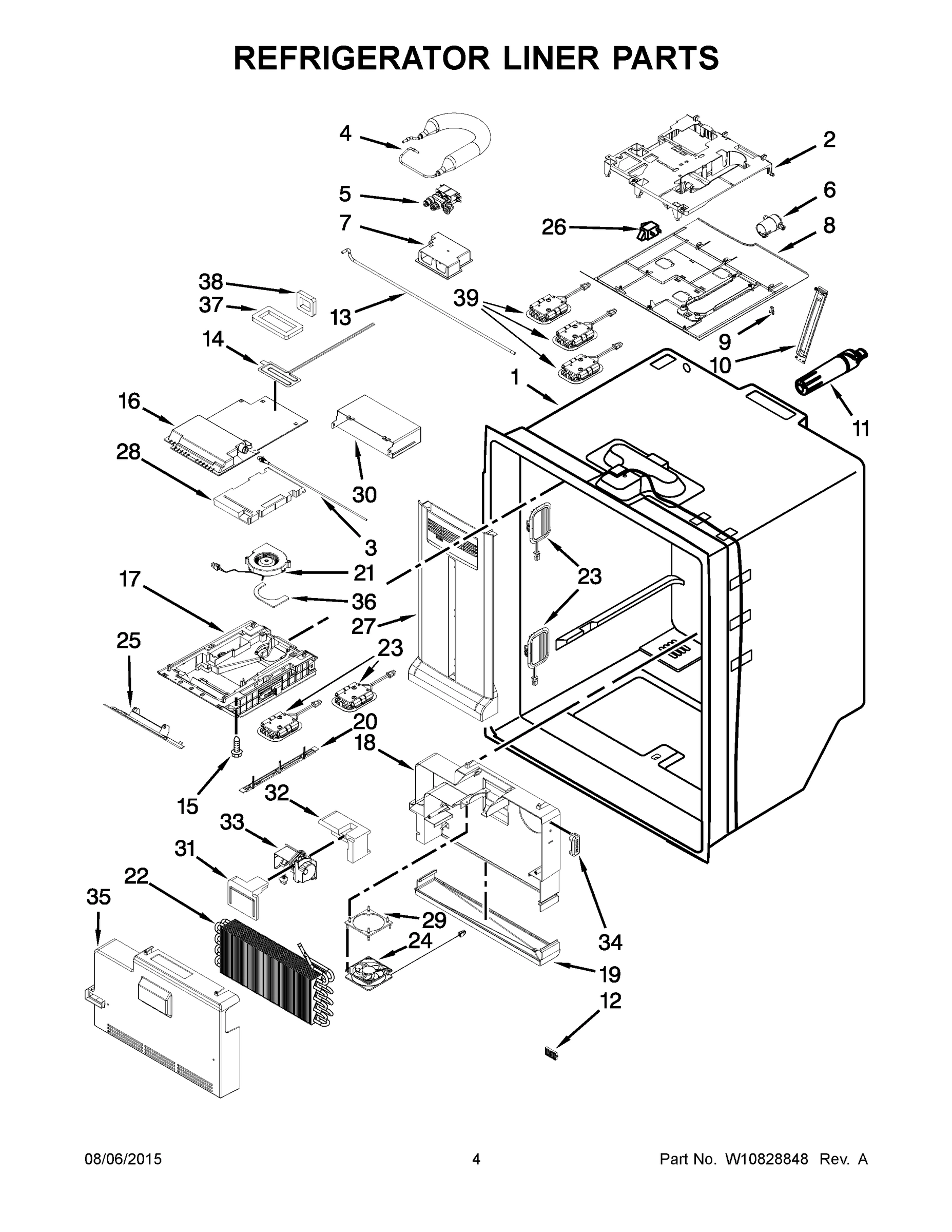03 - REFRIGERATOR LINER PARTS