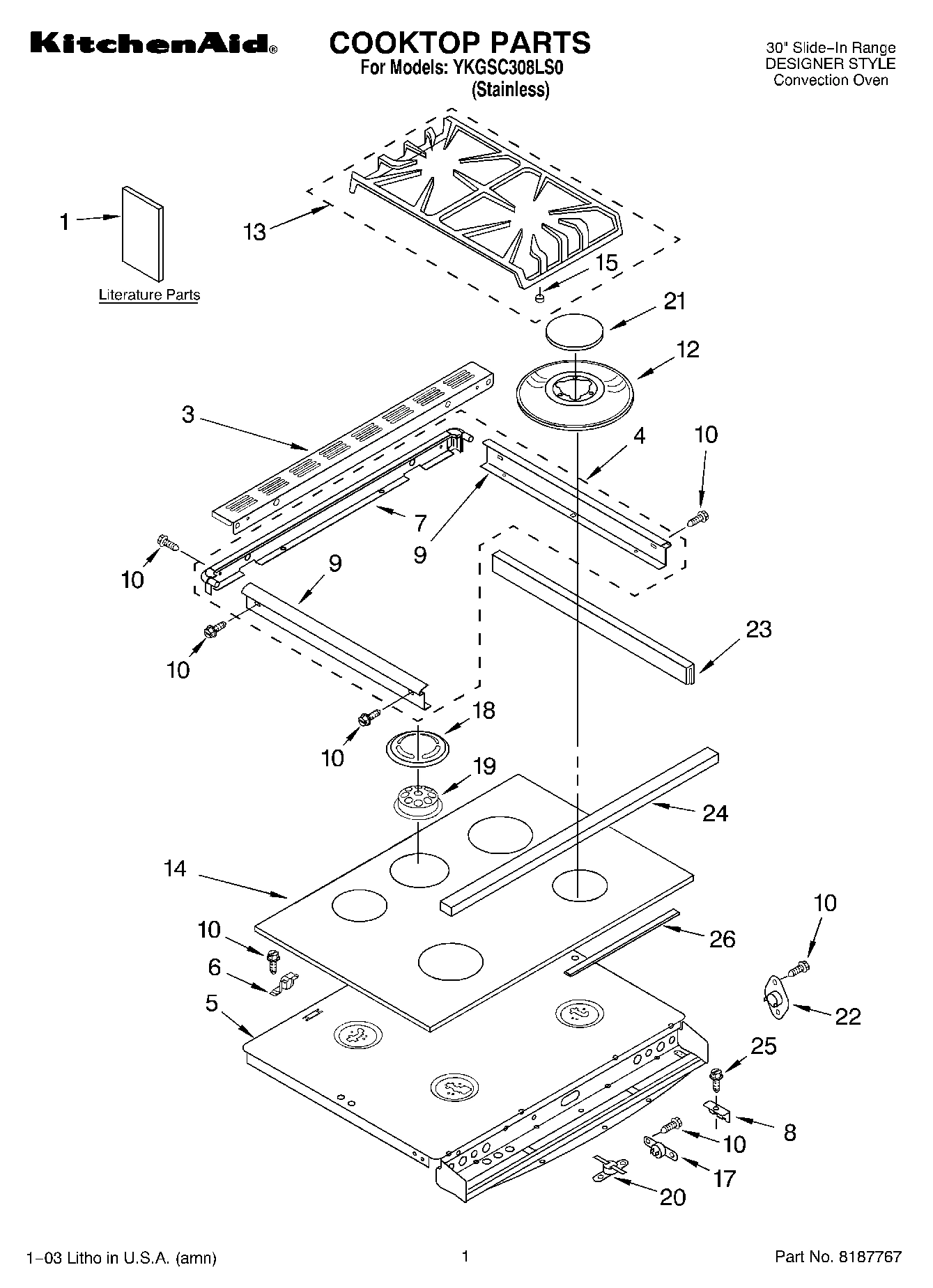 01 - COOKTOP PARTS