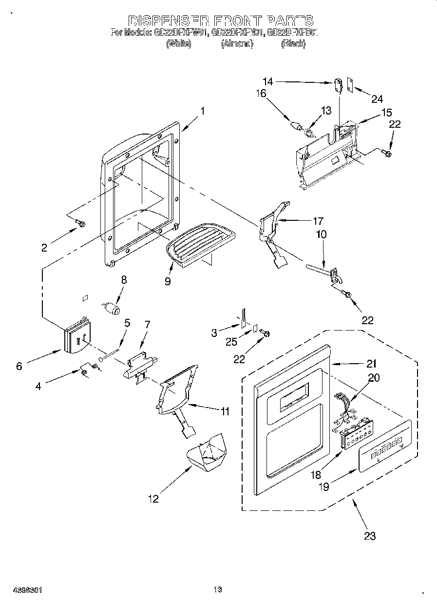 09 - DISPENSER FRONT