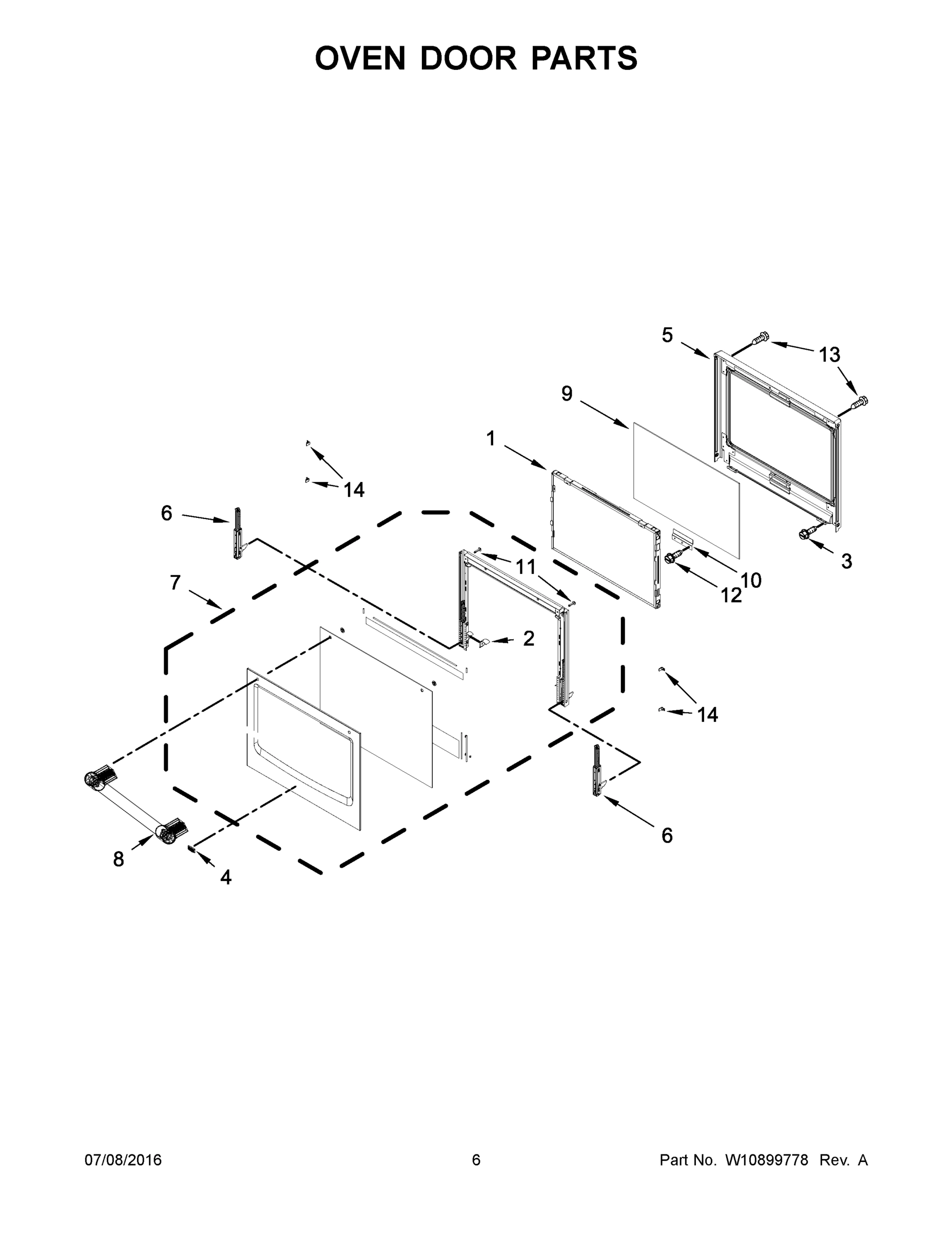 04 - OVEN DOOR PARTS