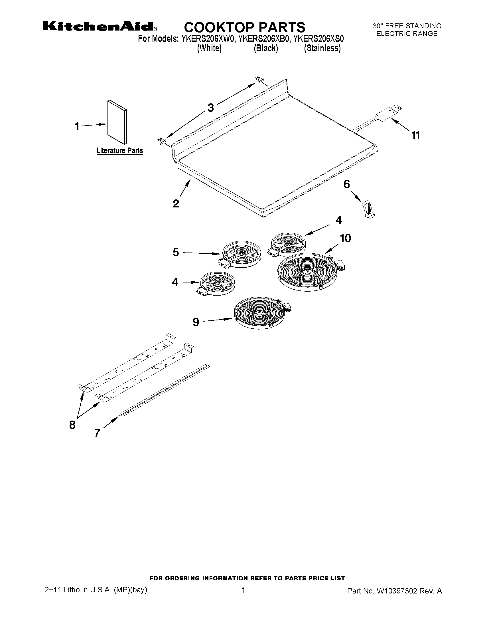 01 - COOKTOP PARTS