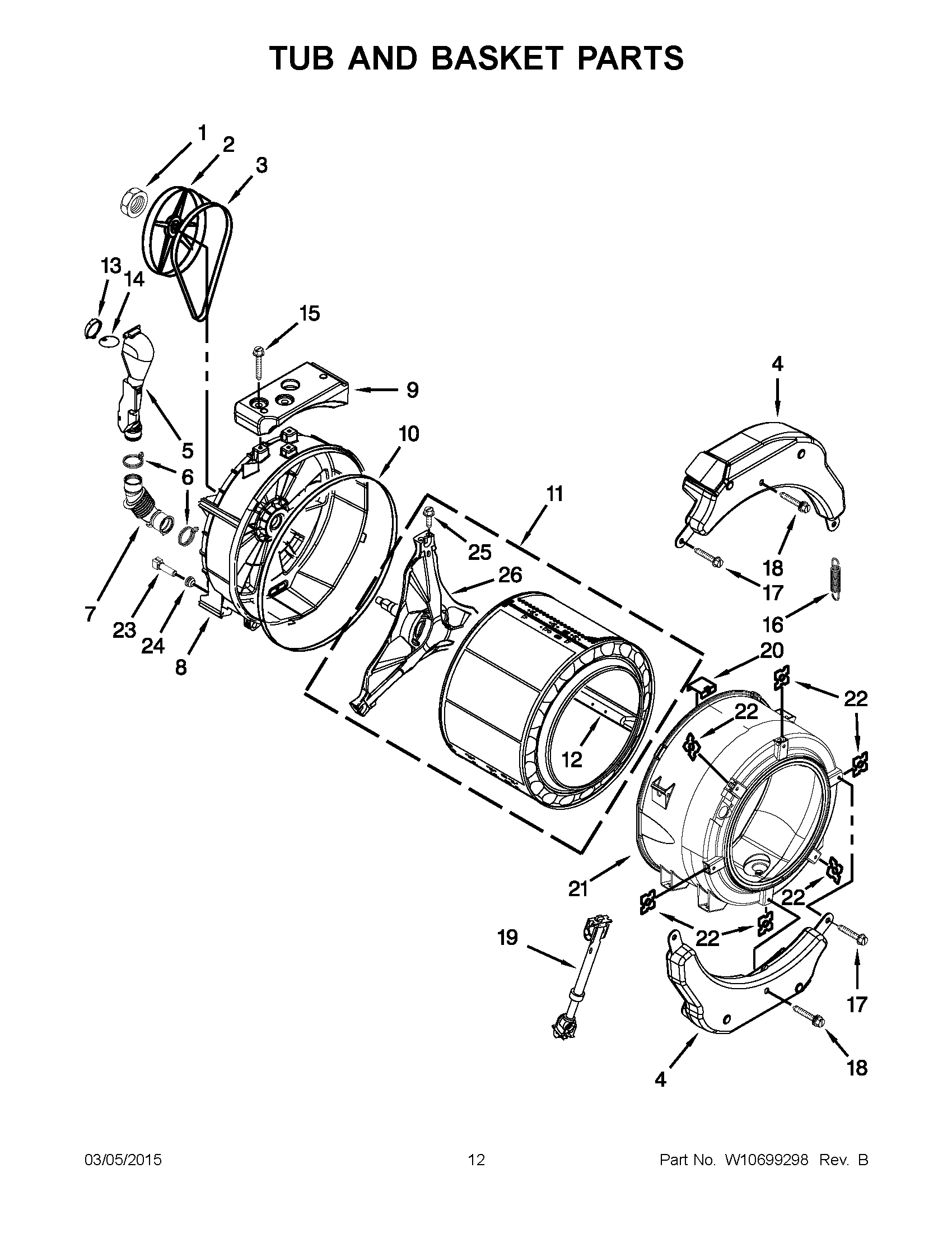 07 - TUB AND BASKET PARTS