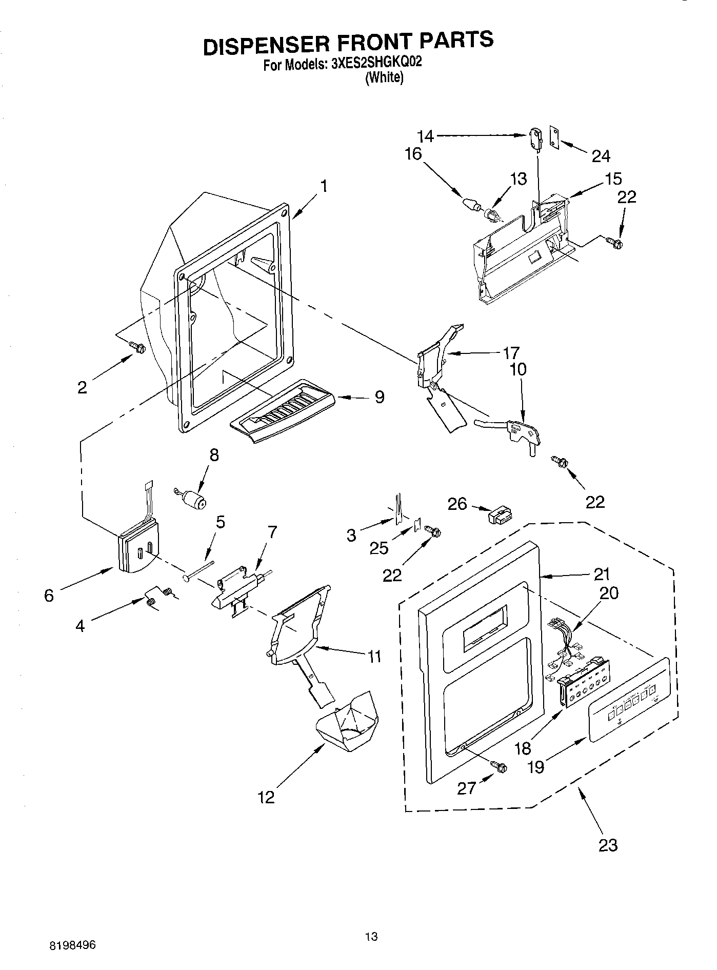 08 - DISPENSER FRONT PARTS