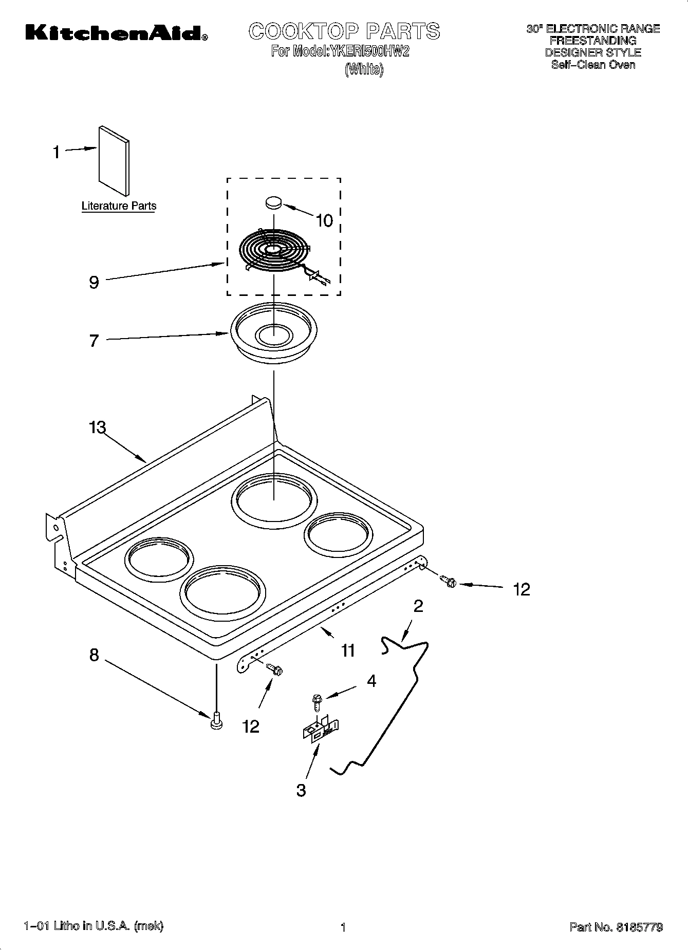 01 - COOKTOP PARTS