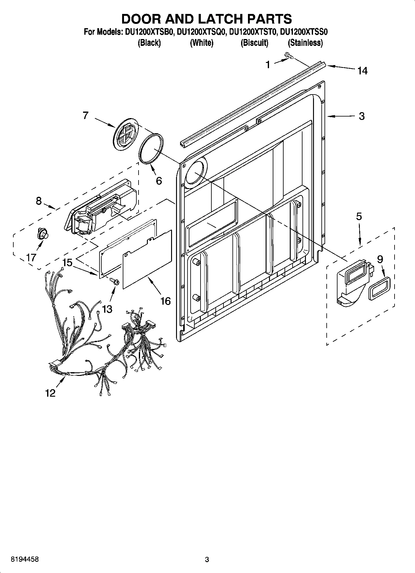 03 - DOOR AND LATCH PARTS