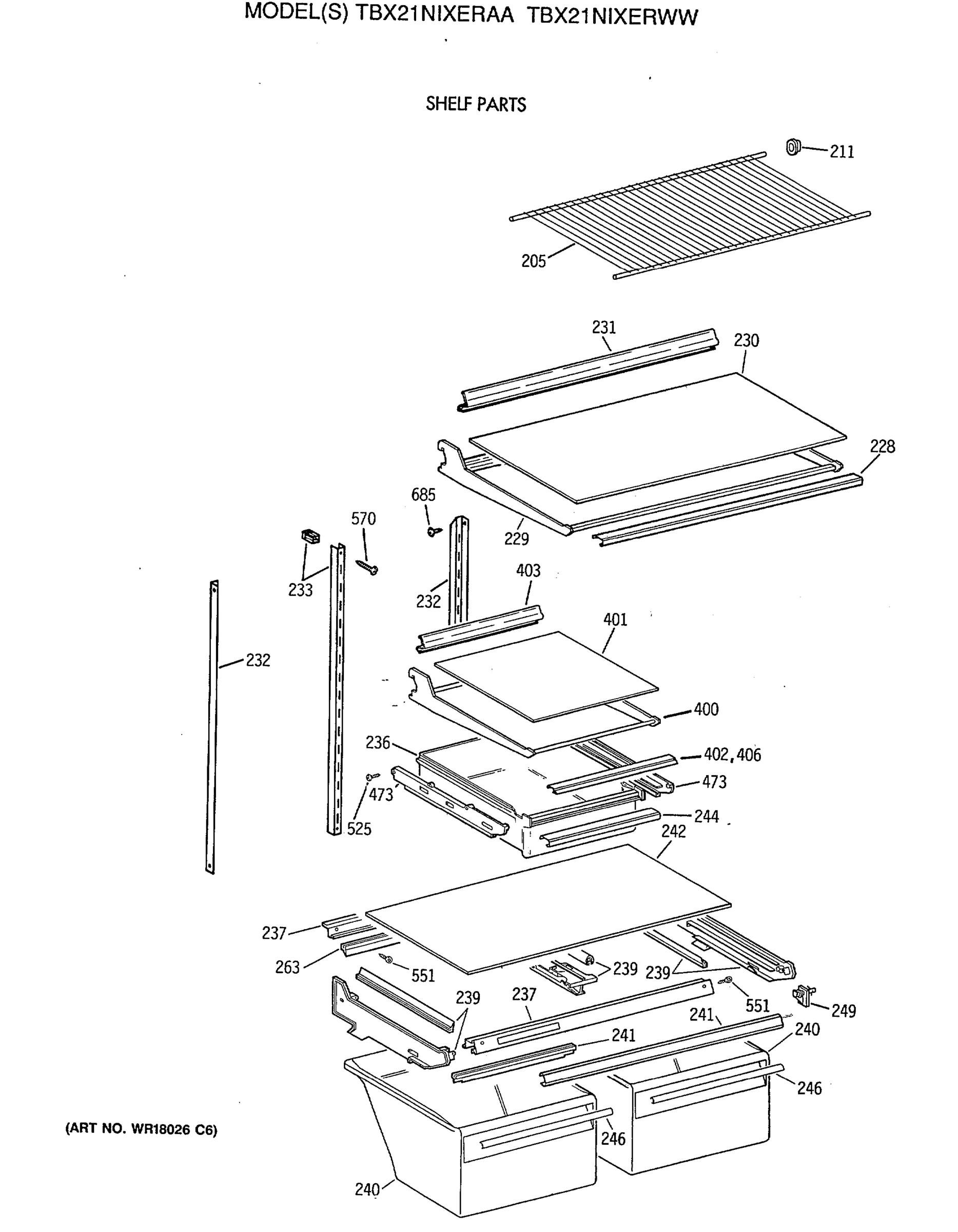 SHELF PARTS
